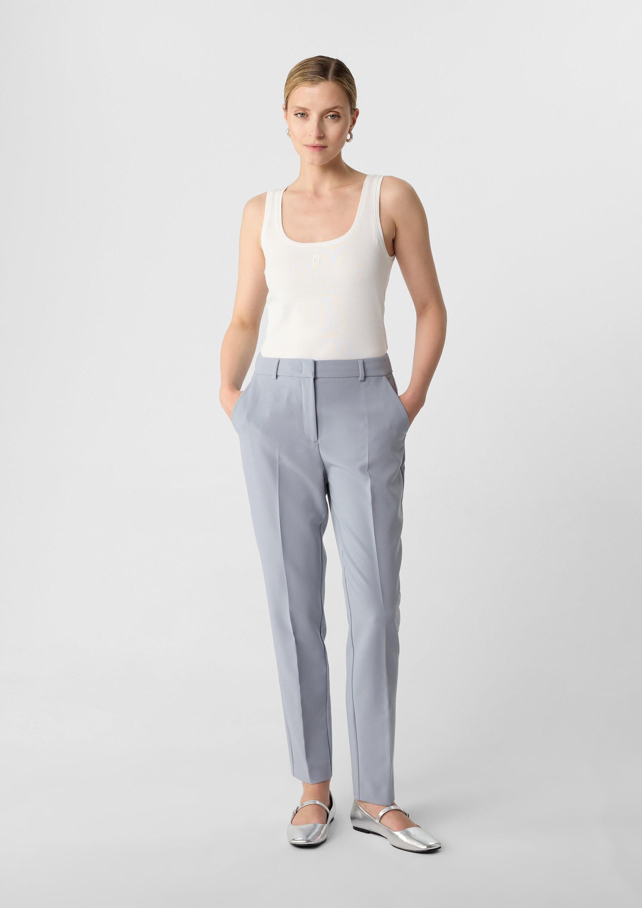 comma Chinos Hose Cigarette-Pants mit Bügelfalten günstig online kaufen