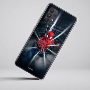 DeinDesign Handyhülle Marvel Kinofilm Spider-Man Webs In Action, Samsung Galaxy A32 4G Silikon Hülle Bumper Case Handy Schutzhülle