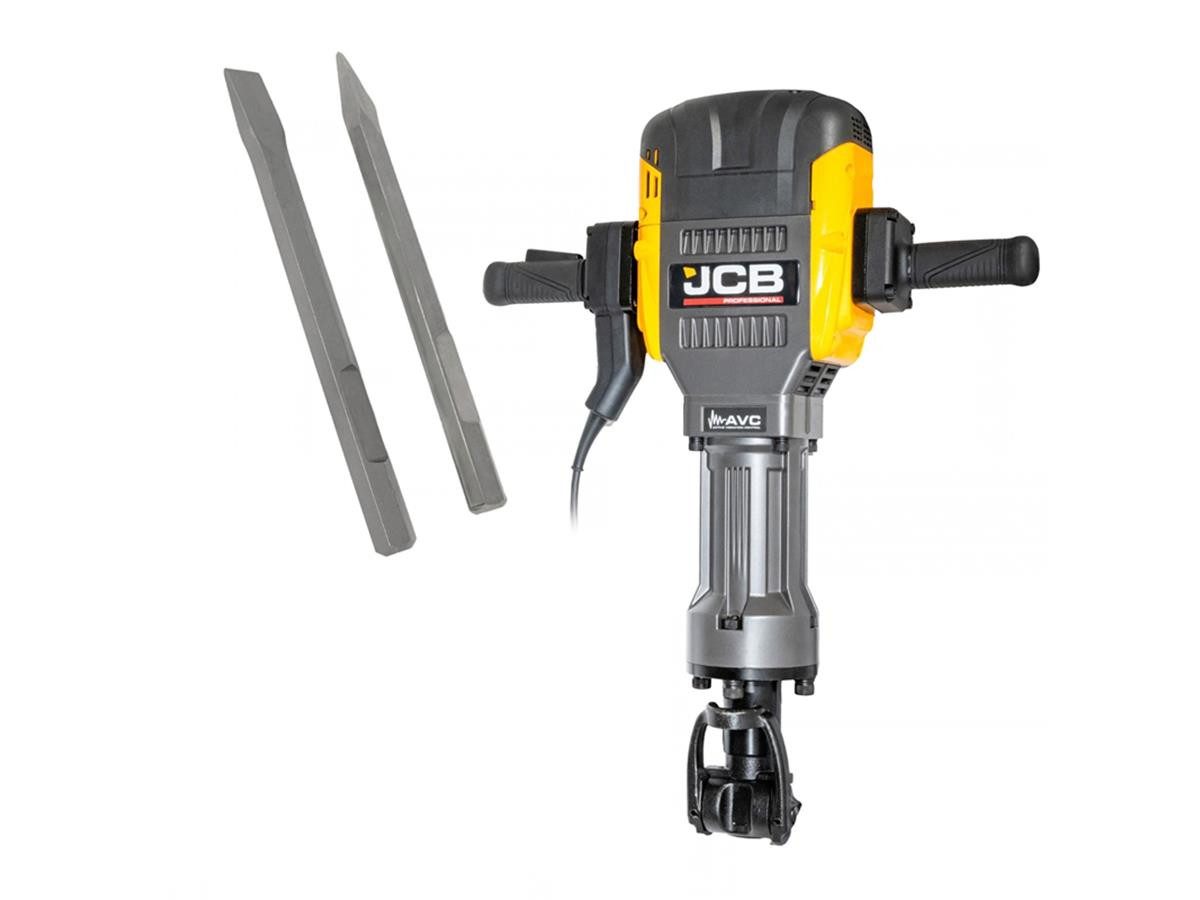 JCB Abbruchhammer JCB-DH2000, 2000 in W, für 28 mm Sechskant / HEX (SW 28), Stemmhammer 2000 W 62 Joule HEX-Aufnahme im Karton