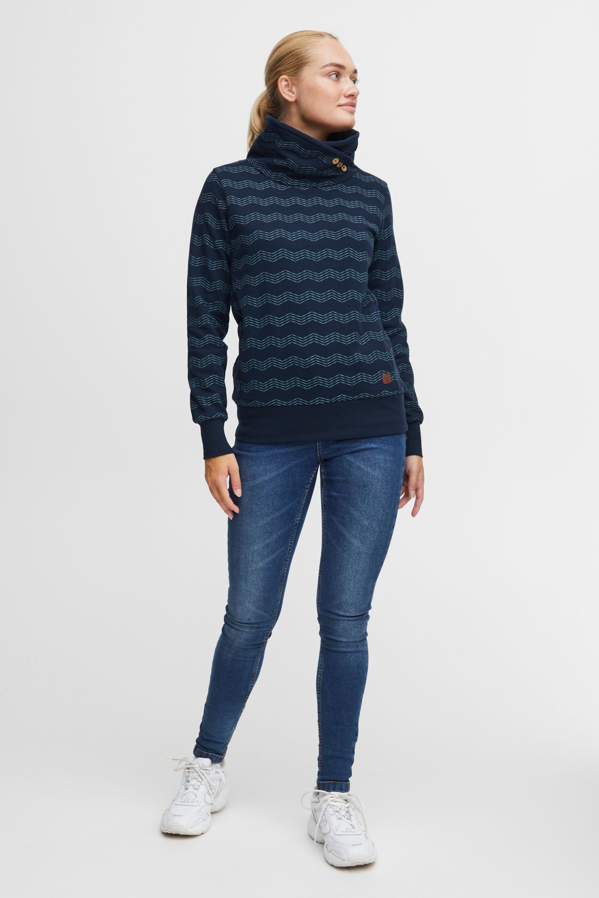 OXMO Sweatshirt OXVernita Modischer Sweater mit hohem Kragen günstig online kaufen