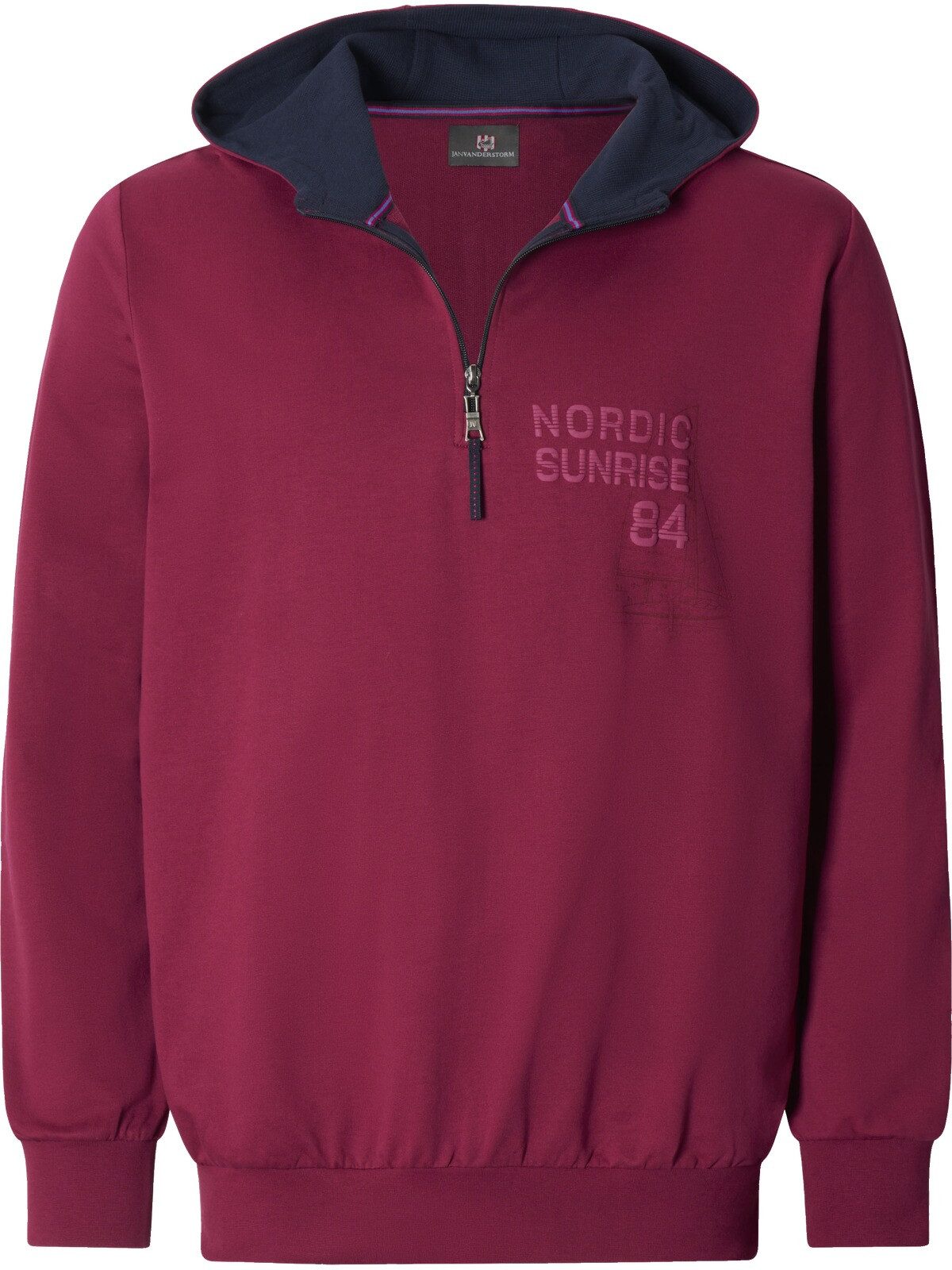 Jan Vanderstorm Kapuzensweatshirt KORBENKT mit lässiger Kapuze