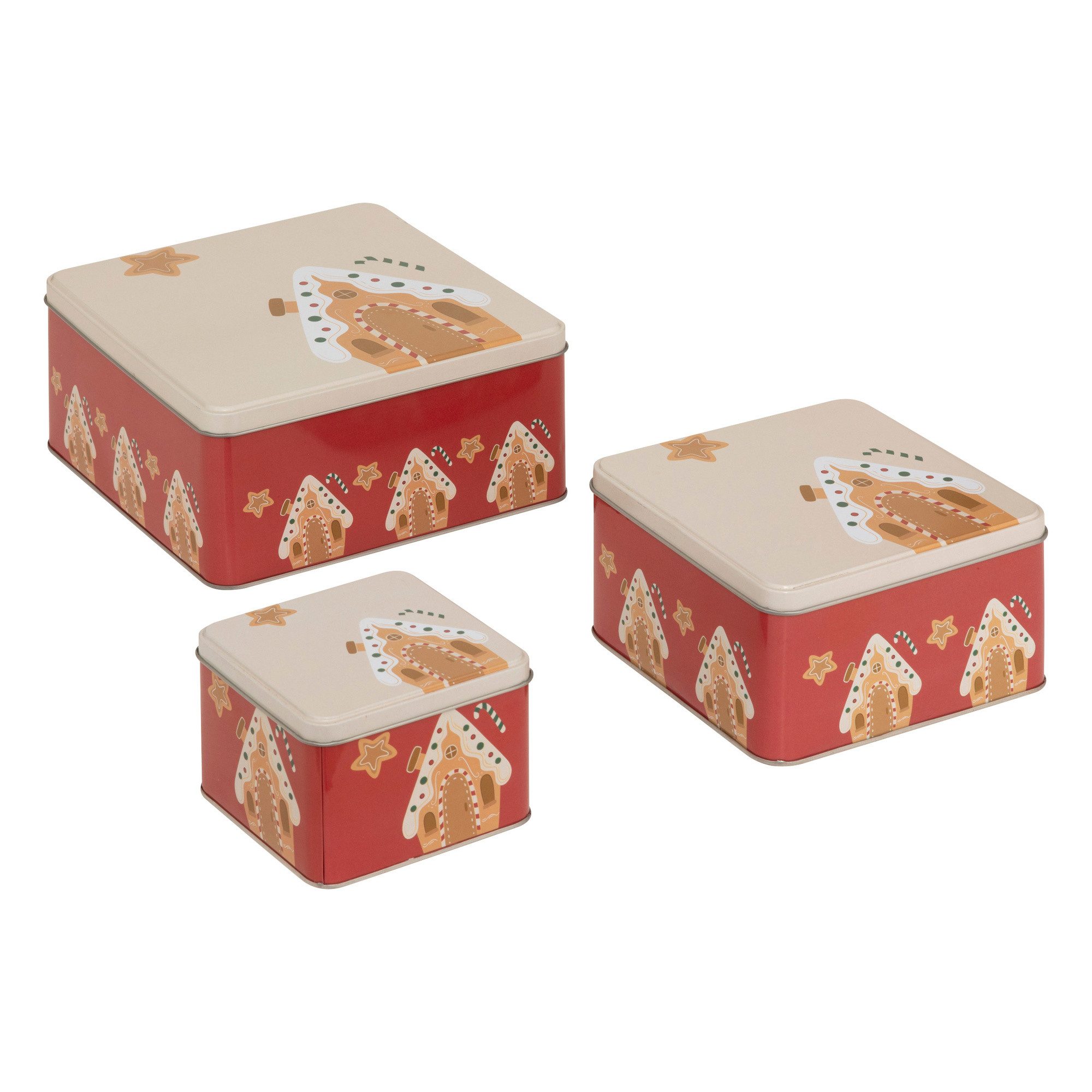 5five Simply Smart Keksdose Keksdose aus Metall, 3er-Set, Kunststoff