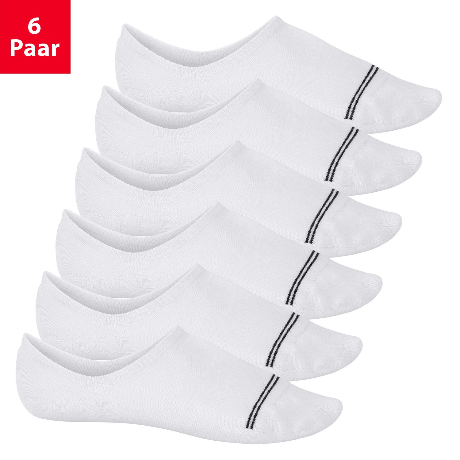 Footstar Sneakersocken Damen & Herren Füßlinge mit Anti-Slip für - Sneak it!