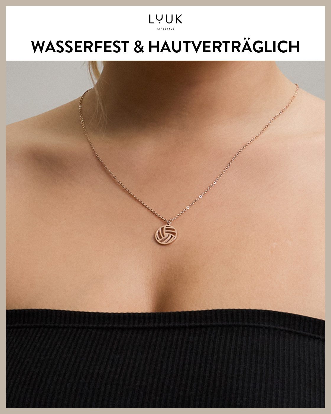 LUUK LIFESTYLE Kette mit Anhänger Volleyball, günstig online kaufen