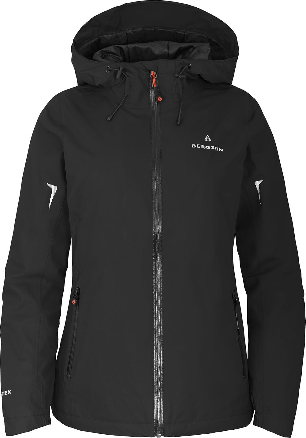 Bergson Regenjacke HELLI THERMO Damen Regenjacke, leicht wattiert, 12000 mm Wassersäule, Langgrößen
