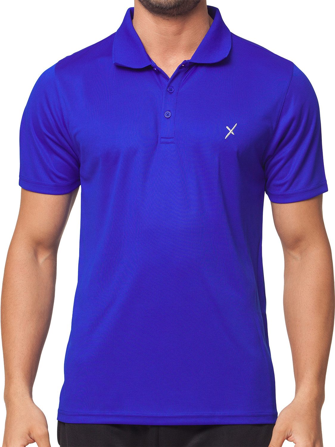 CFLEX Trainingsshirt Herren Sport Fitness Polo-Shirt Sportswear Collection