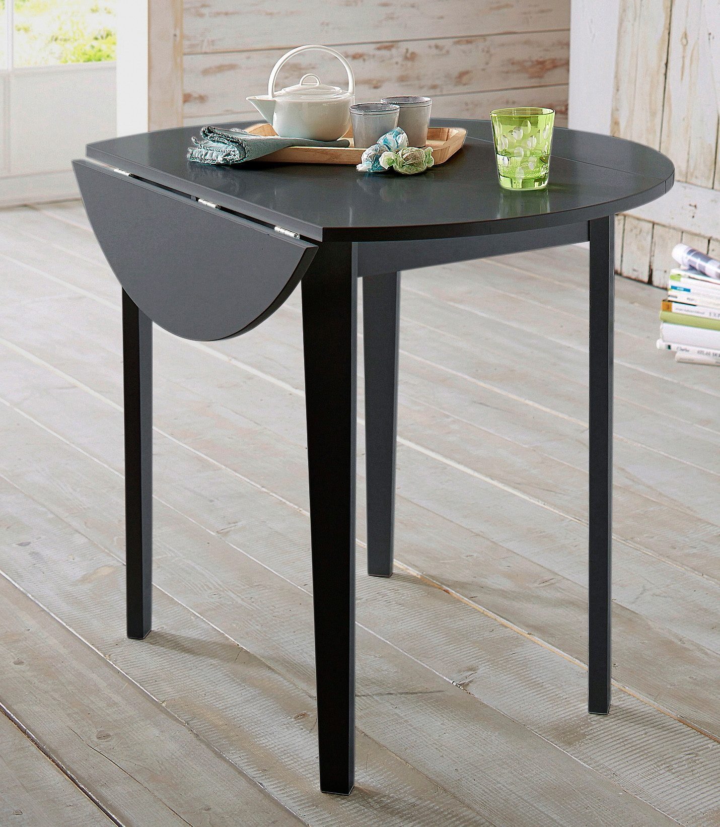 OTTO home Esstisch, mit abklappbaren Seitenteilen, in zwei Farbvarianten, H günstig online kaufen