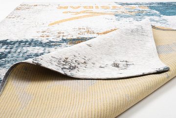 Teppich Keitum 012, Sansibar, rechteckig, Höhe: 3 mm, Flachgewebe, modernes Design, Motiv Sylt & gekreuzte Säbel