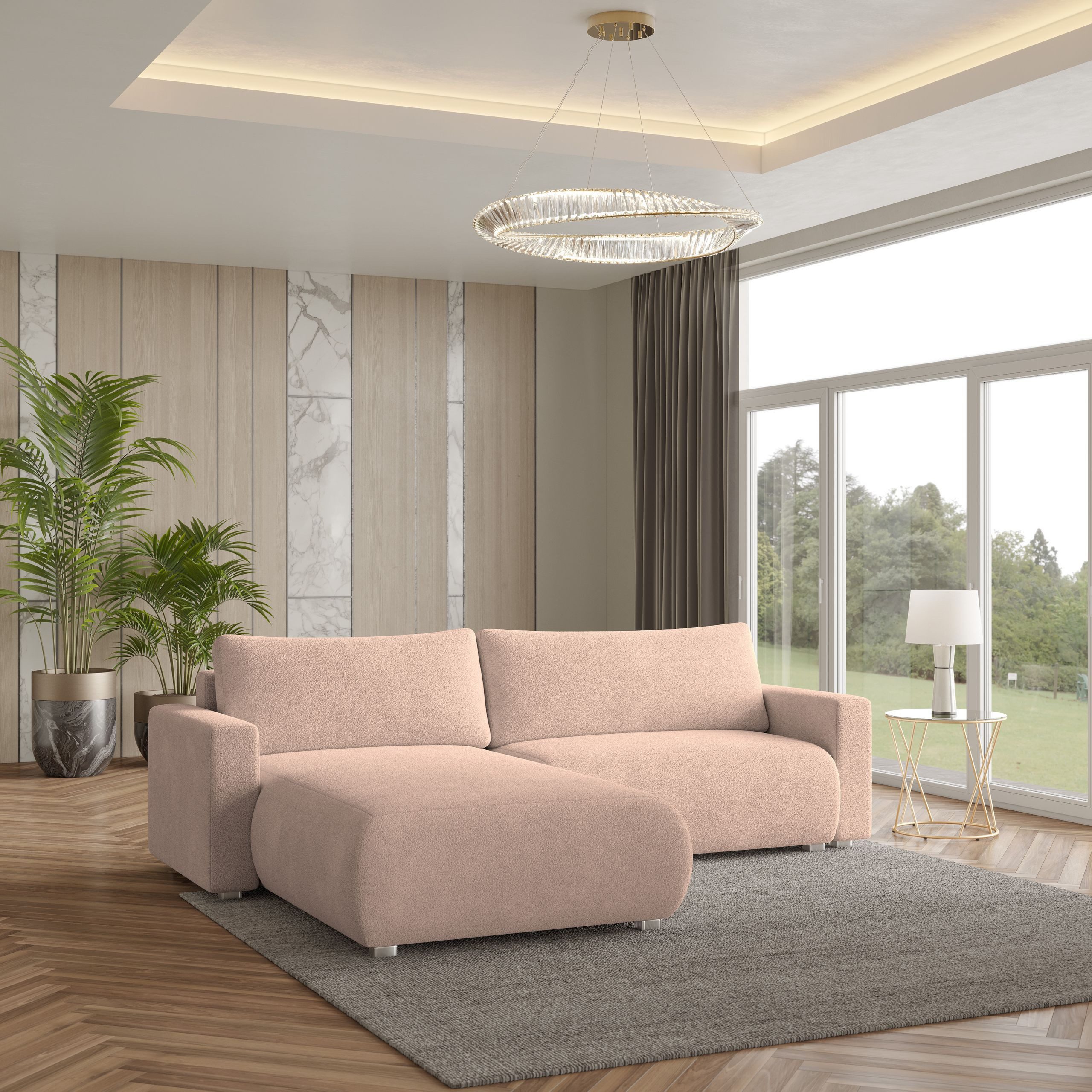 Masseno Ecksofa TURIN mit Schlaffunktion L-Form, günstig online kaufen