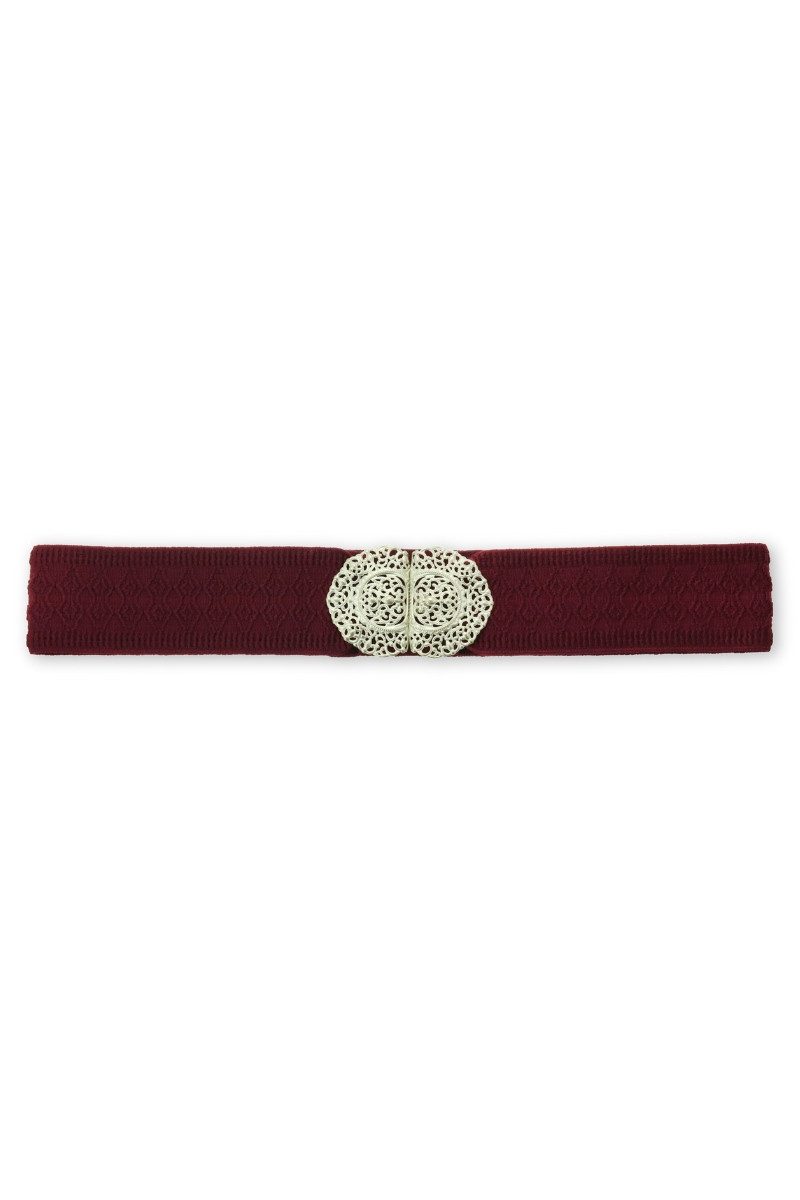 Herbert Hahn Ledergürtel Stretchgürtel Damen - SINFONIE - altrosa, bordeaux günstig online kaufen