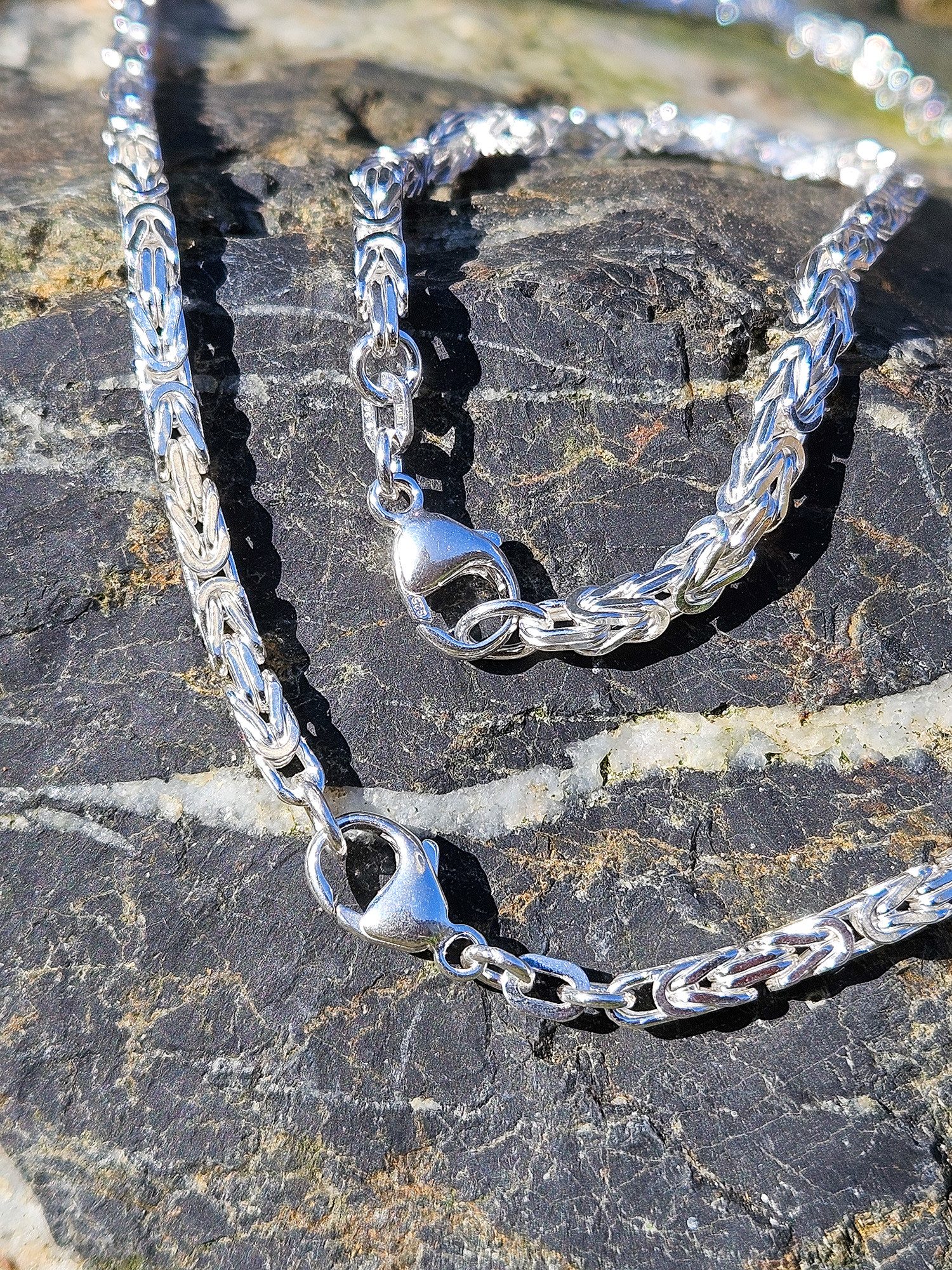 HOPLO Königskette Silberkette Königskette Länge 19cm - Breite 5,0mm - 925 S günstig online kaufen