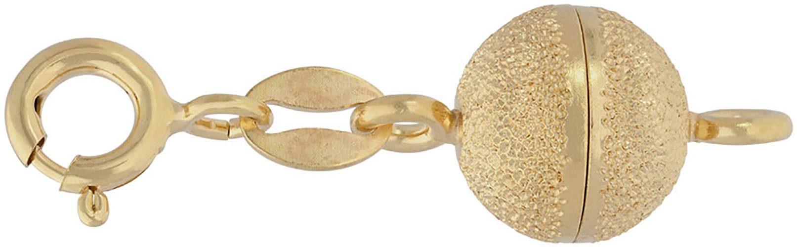 Valentinstagsgeschenk Firetti Magnetschließe Schmuck Geschenk Silber 925 Verlängerung Kette zum Einhängen Kugel, gelb|goldfarben