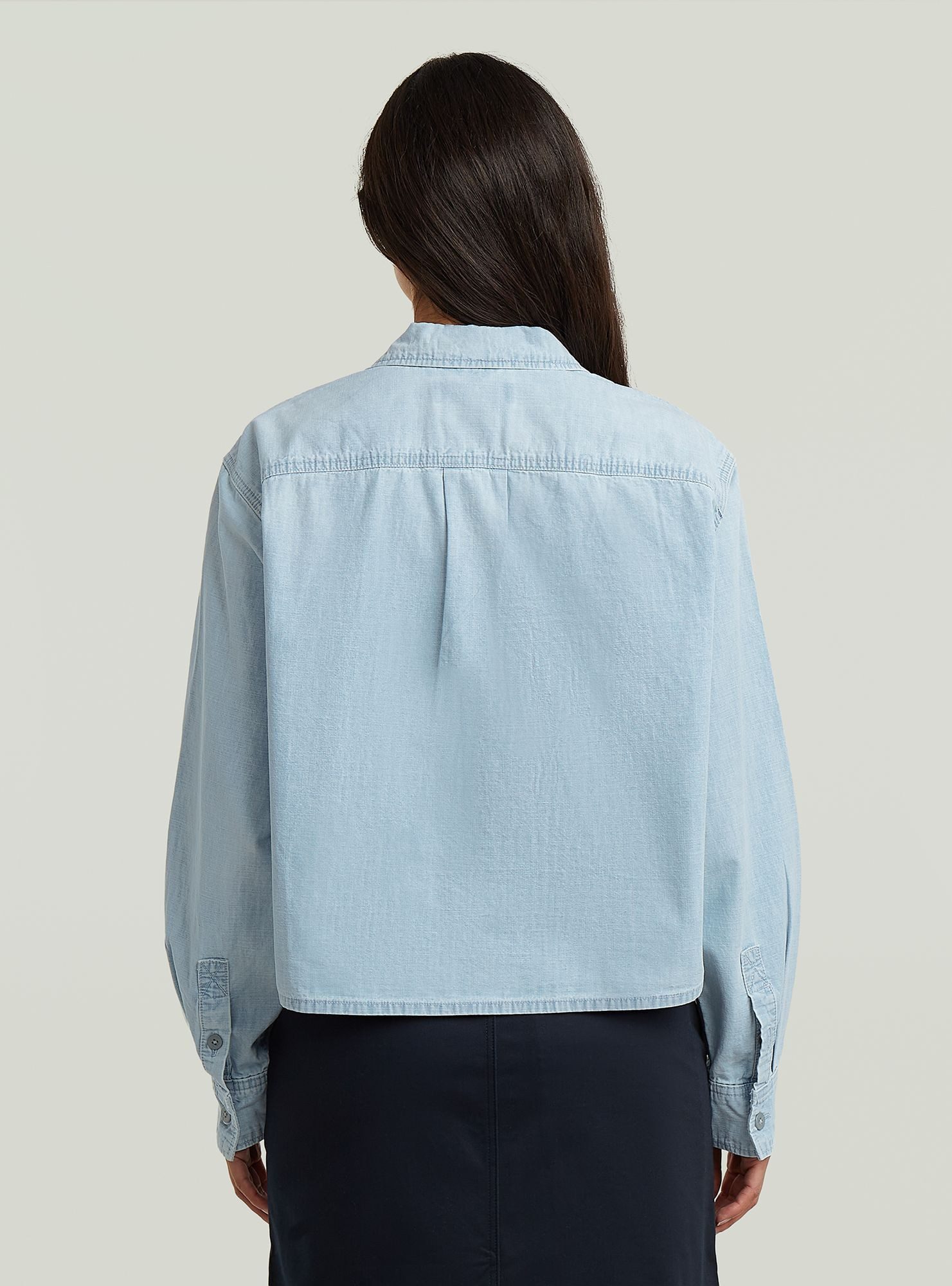 G-STAR Langarmshirt Resort Boxy Relaxed Shirt
