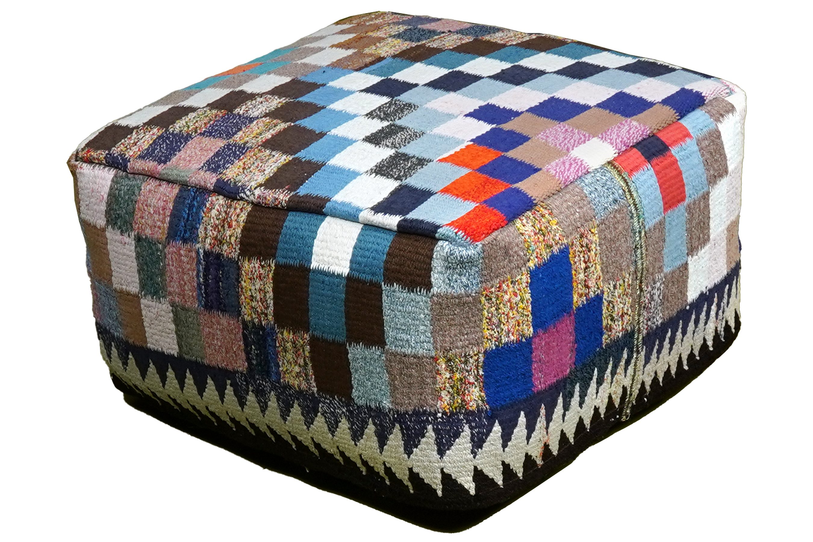 Rugtales Pouf Kelim Pouf 70x70cm