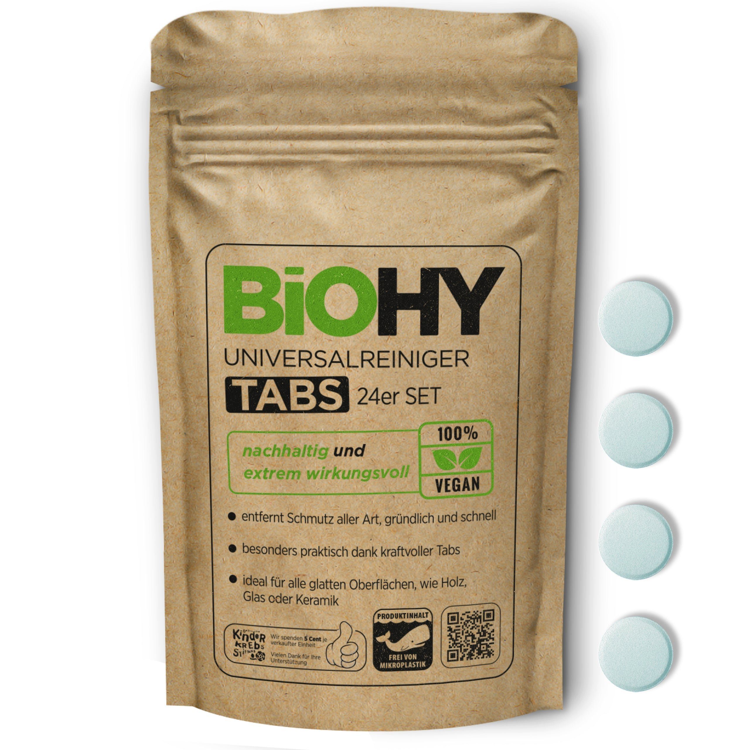BiOHY BIOHY Universalreiniger Tabs 24 Tabs Reinigungstabletten