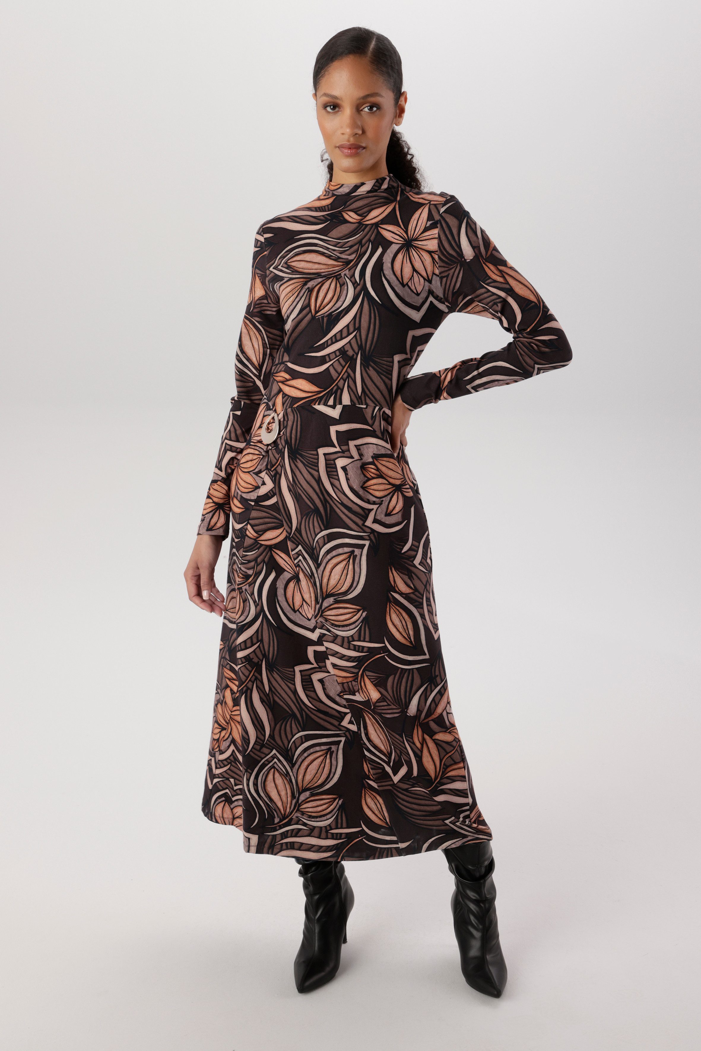 Aniston SELECTED Midikleid mit kleinem Stehkragen - NEUE KOLLEKTION – Bild 4 von 5