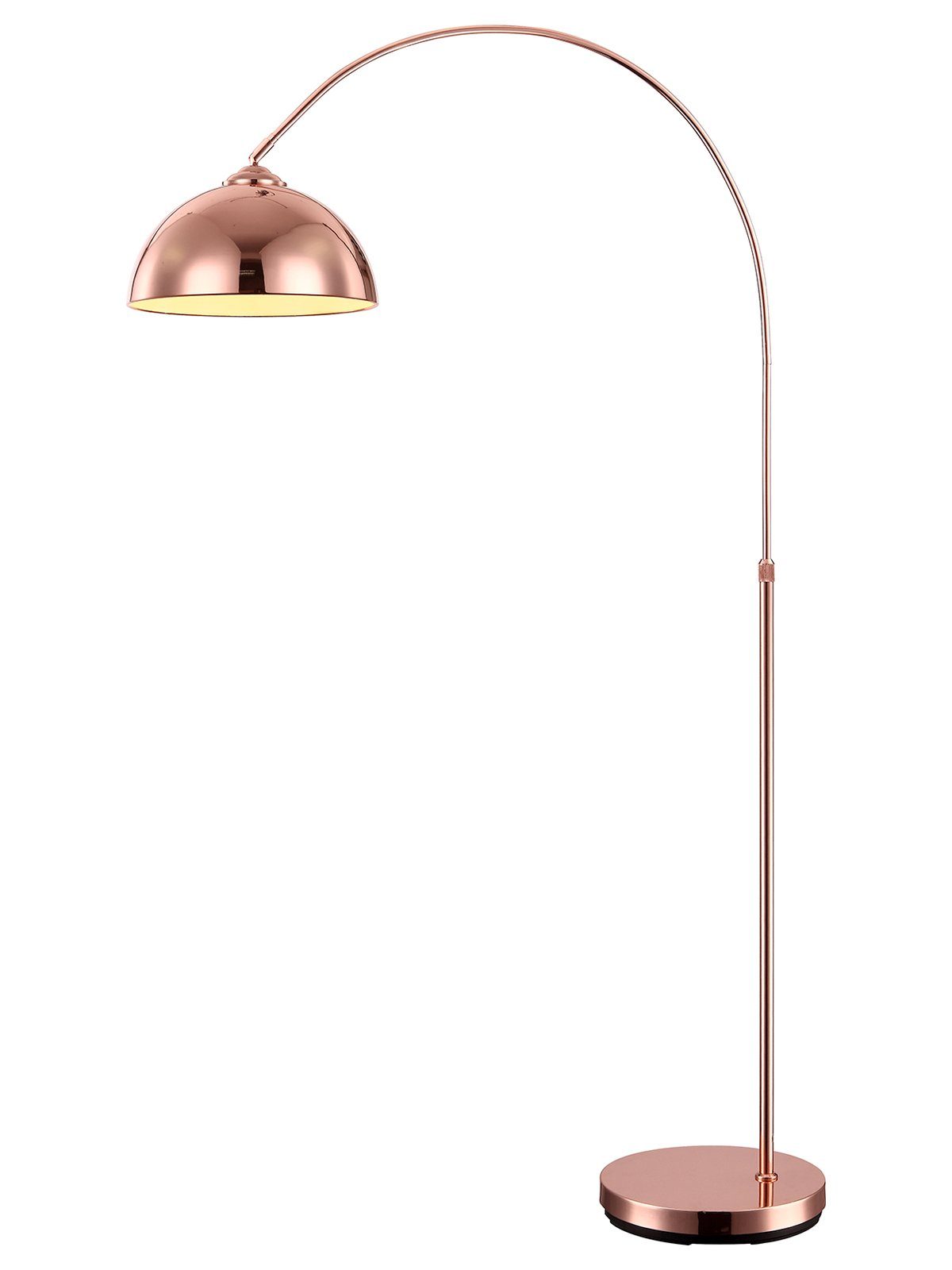 Stehlampe Stehlampe Wohnzimmer E27 Stehleuchte bogenförmig Leseleuchte kupfer