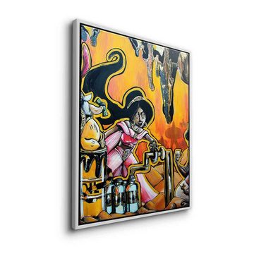 DOTCOMCANVAS® Leinwandbild Royal Water, Leinwandbild comic Pop Art Royal Water orange Jasmin Aladdin