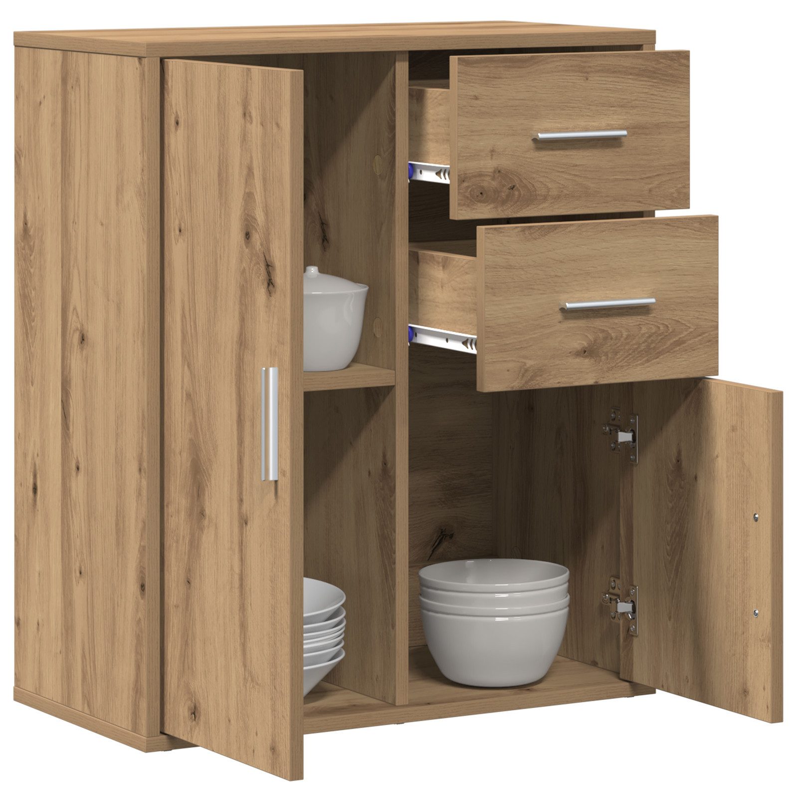 vidaXL Sideboard Sideboard Eiche handwerklich 60 günstig online kaufen