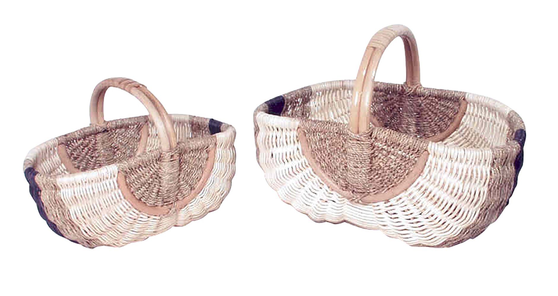 Kobolo Einkaufskorb Aus Rattan, Hellbraun & Handgeflochten – Praktischer Marktkorb Im Landhausstil