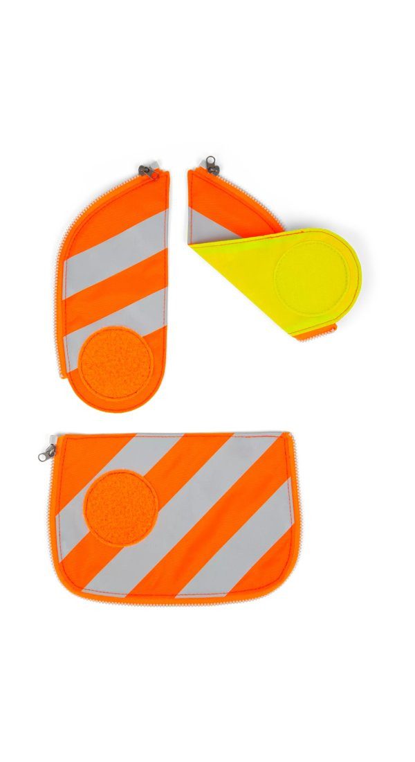 ergobag Schulranzen cubo Sicherheitsset mit Reflektorstreifen (3-tlg), reflektierend