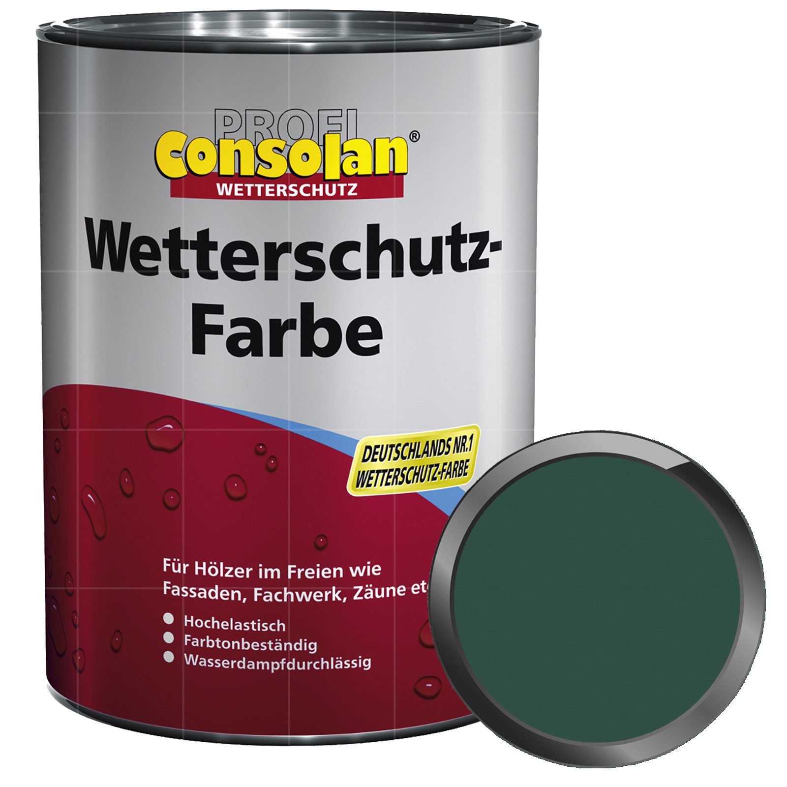 Consolan  Wetterschutzfarbe Profi Wetterschutz-Farbe - 0.75 Ltr