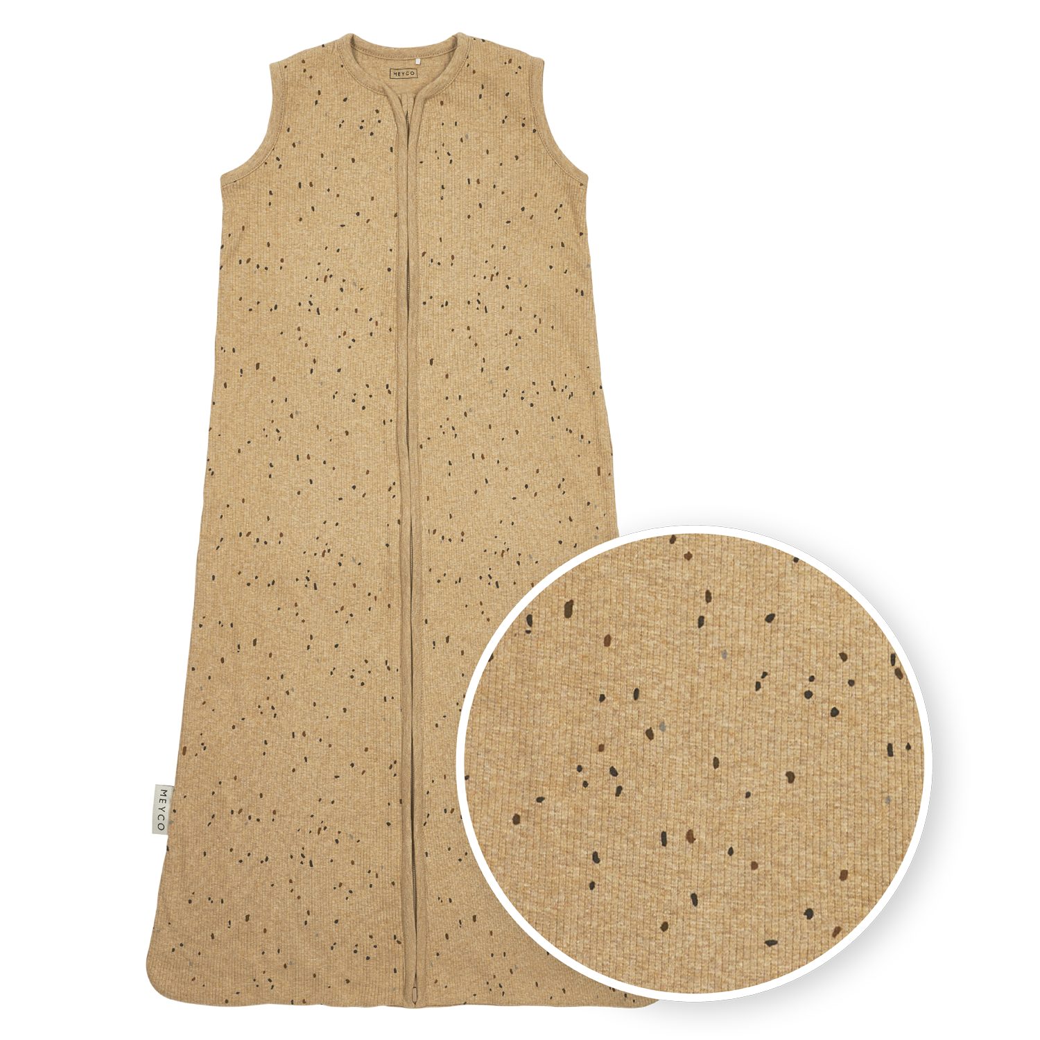 Meyco Baby Babyschlafsack Mini spot Toffee Melange (1 tlg), 70cm