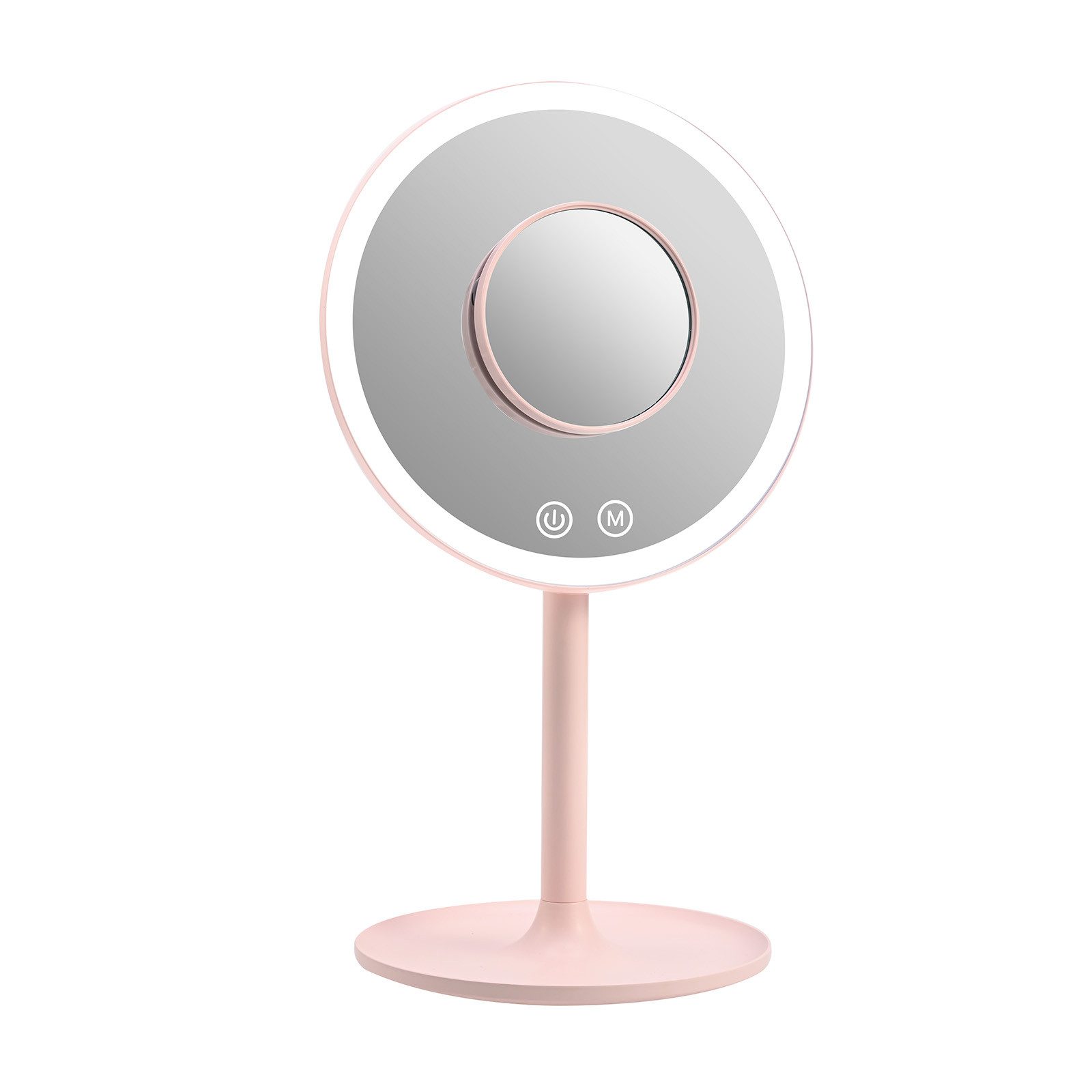 EMKE Kosmetikspiegel Macaron Tischspiegel mit Beleuchtung 3 Lichtfarben Dim günstig online kaufen