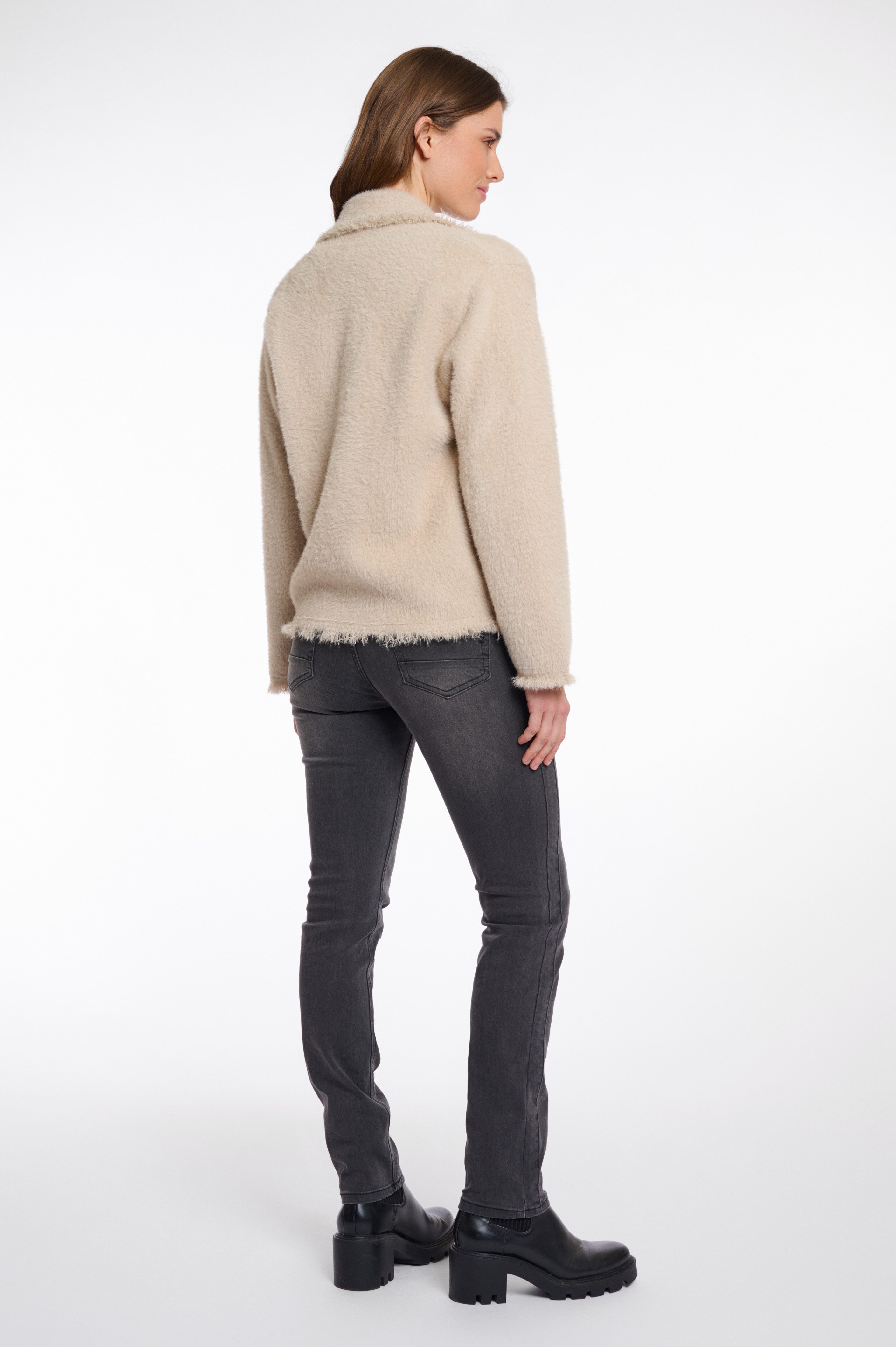 Rino & Pelle Bouclèjacke SENA mit Revers Kragen – Bild 4 von 4