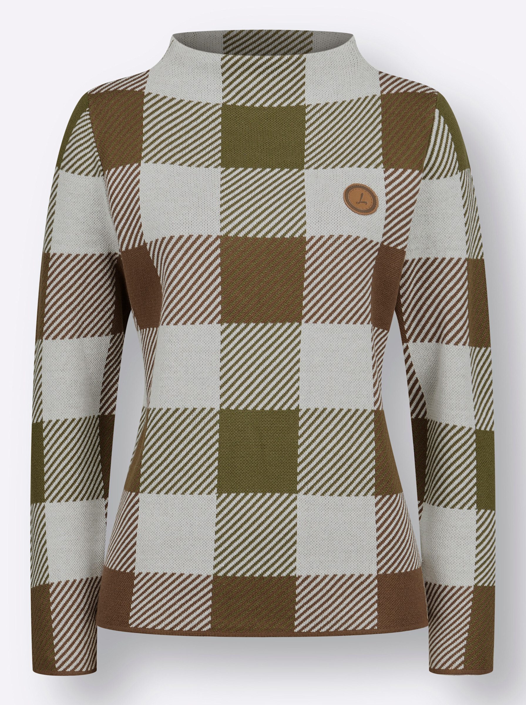Strickpullover Pullover Langarm Jacquard