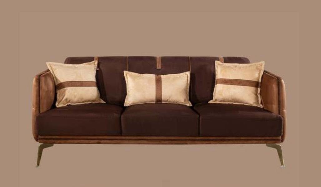 JVmoebel Sofa, Dreisitzer Sofa 3 Sitzer Sofas Sitz Stoff Modern Stil Textil Couchen