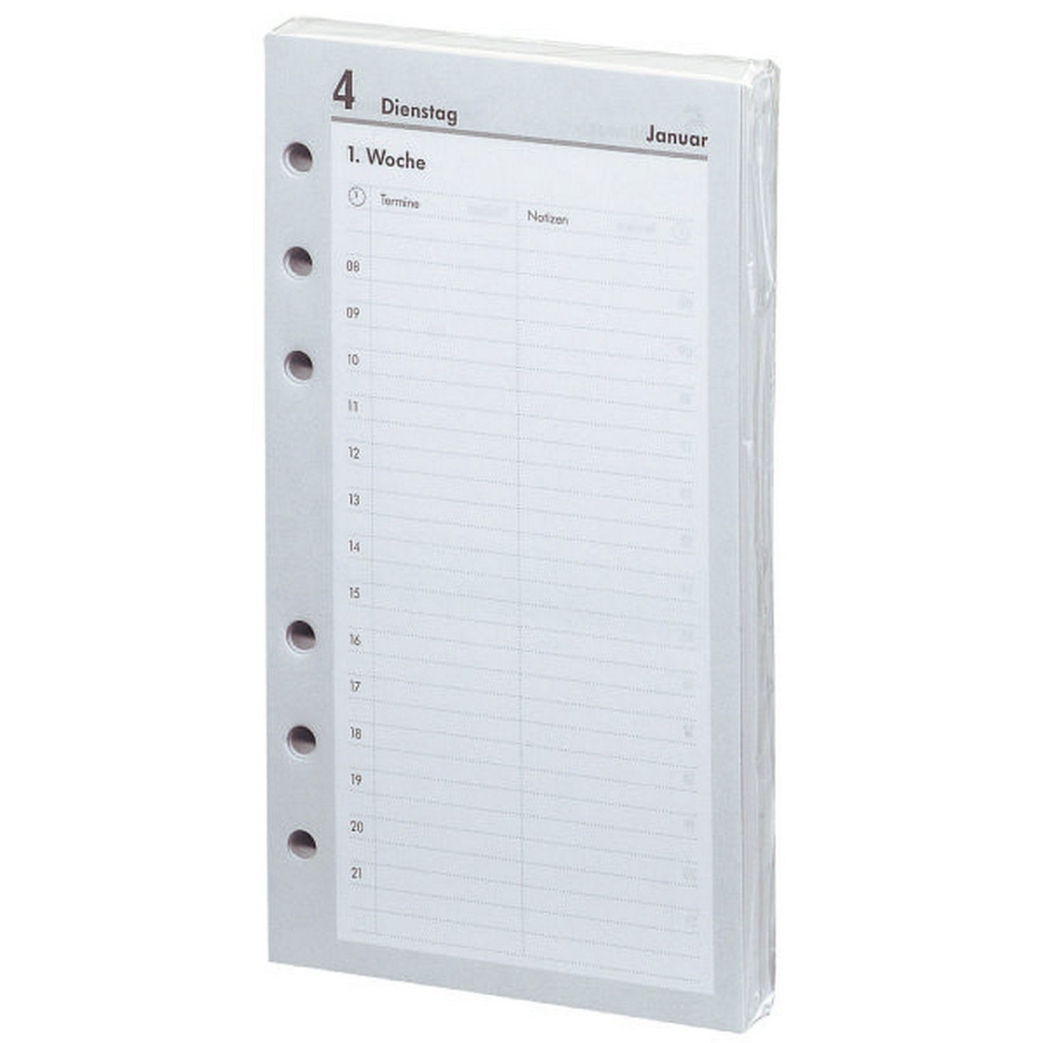 bsb-obpacher Terminkalender BSB Kalendarium 2027 Timer A6 16,8x9,5cm 1Tag/1Seite (02-0059)