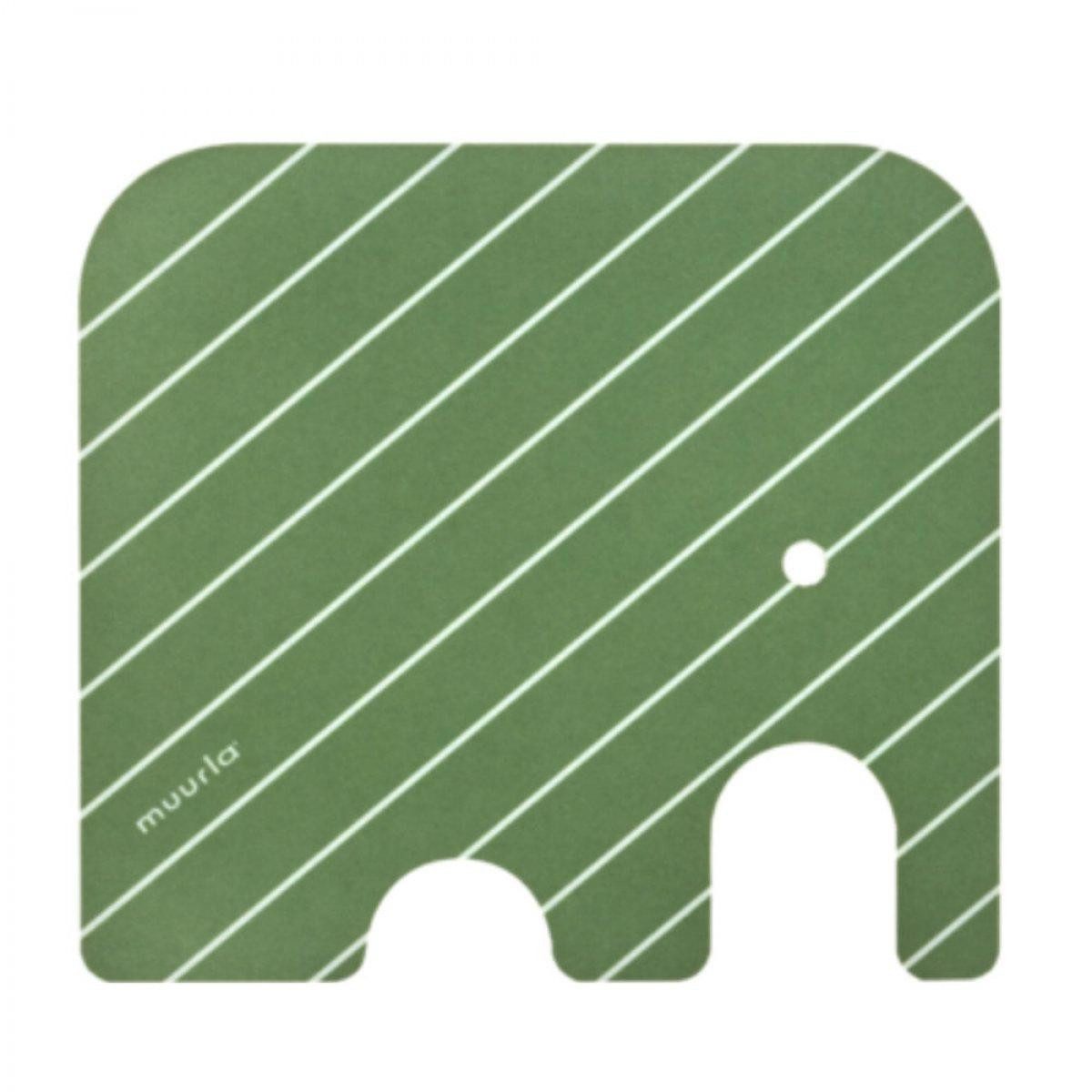 Muurla Getränkeuntersetzer Glasuntersetzer Elephant Green(11x10cm)