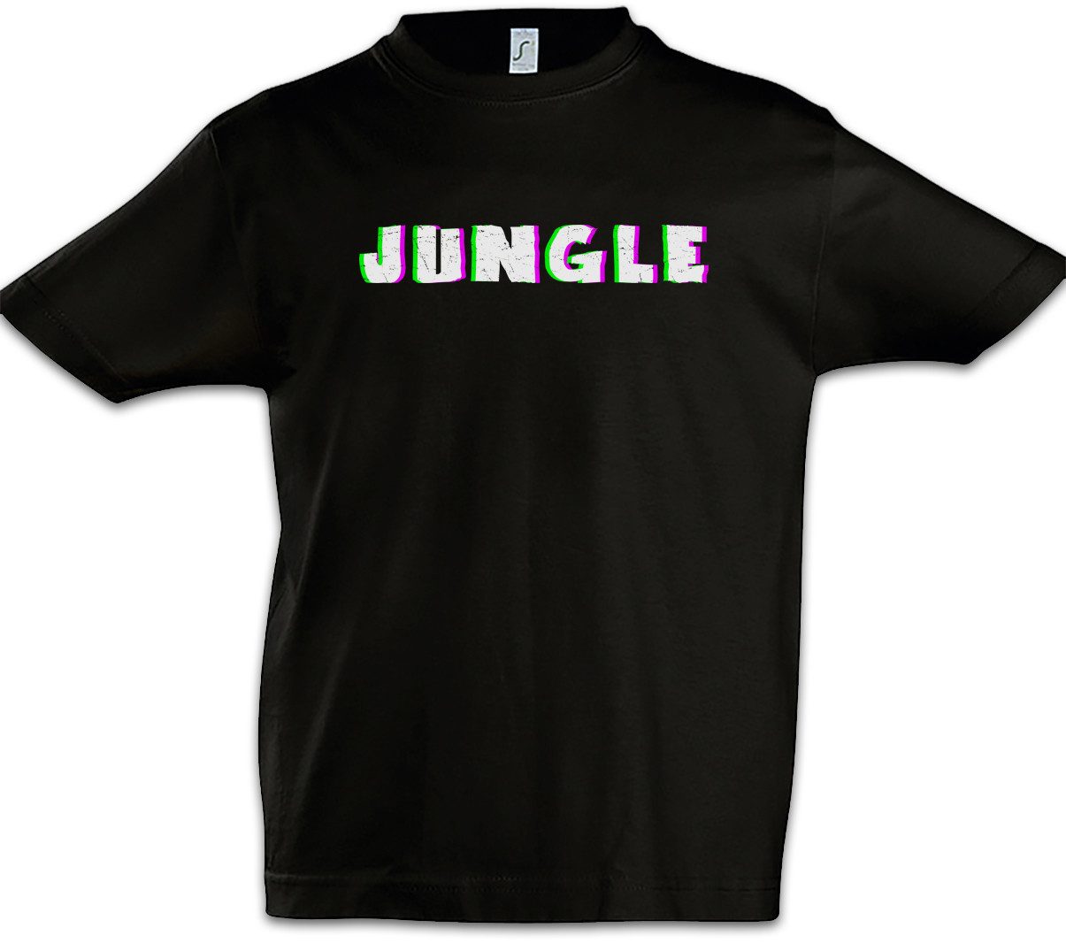 Print-Shirt Jungle Glitch Kinder T-Shirt Synthesizer Electro Techno LFO Musik
