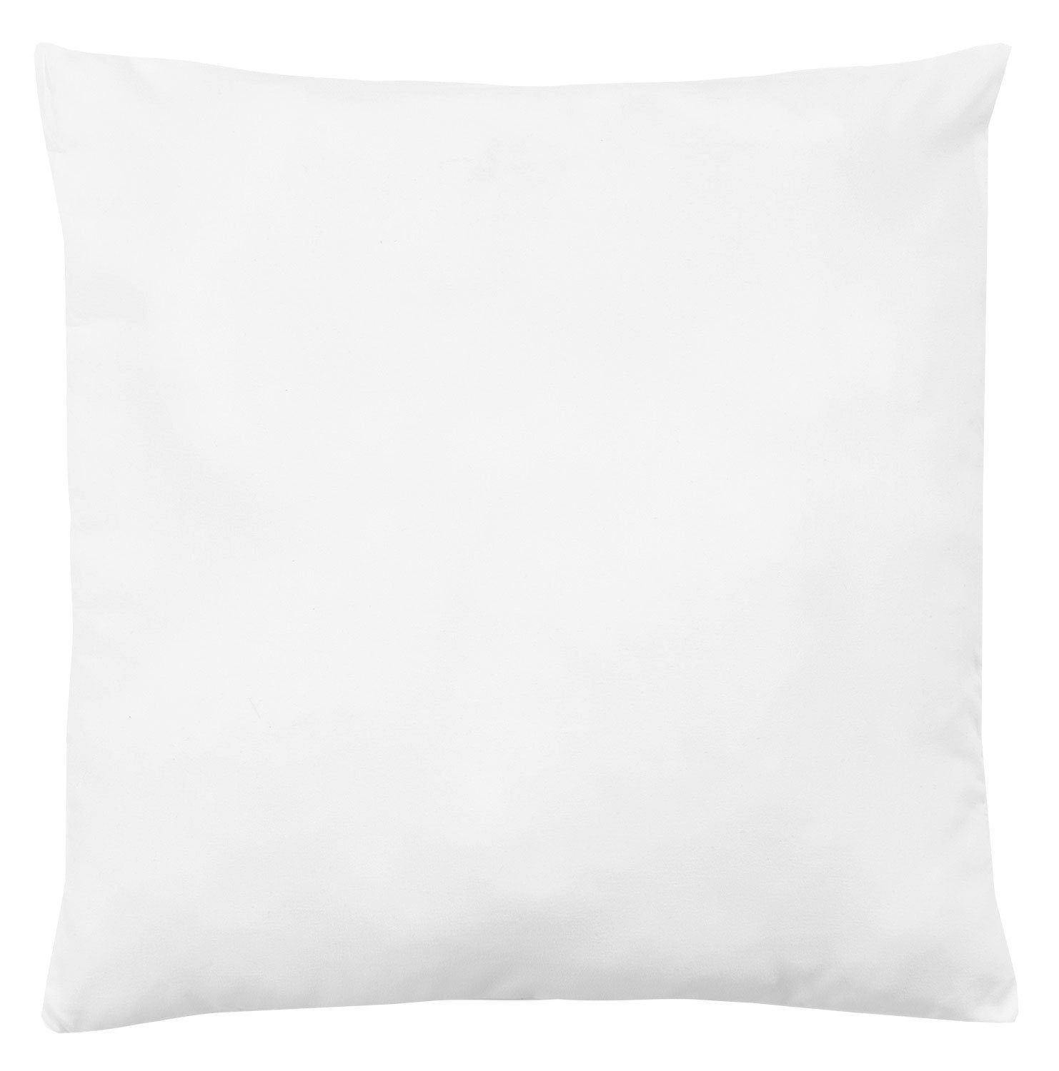 Home4You Kissenfüllung für Zierkissen, 40 x 40 cm, Weiß, Mikrofaserbezug, Faserbällchenfüllung, 180 Gramm, Waschbar