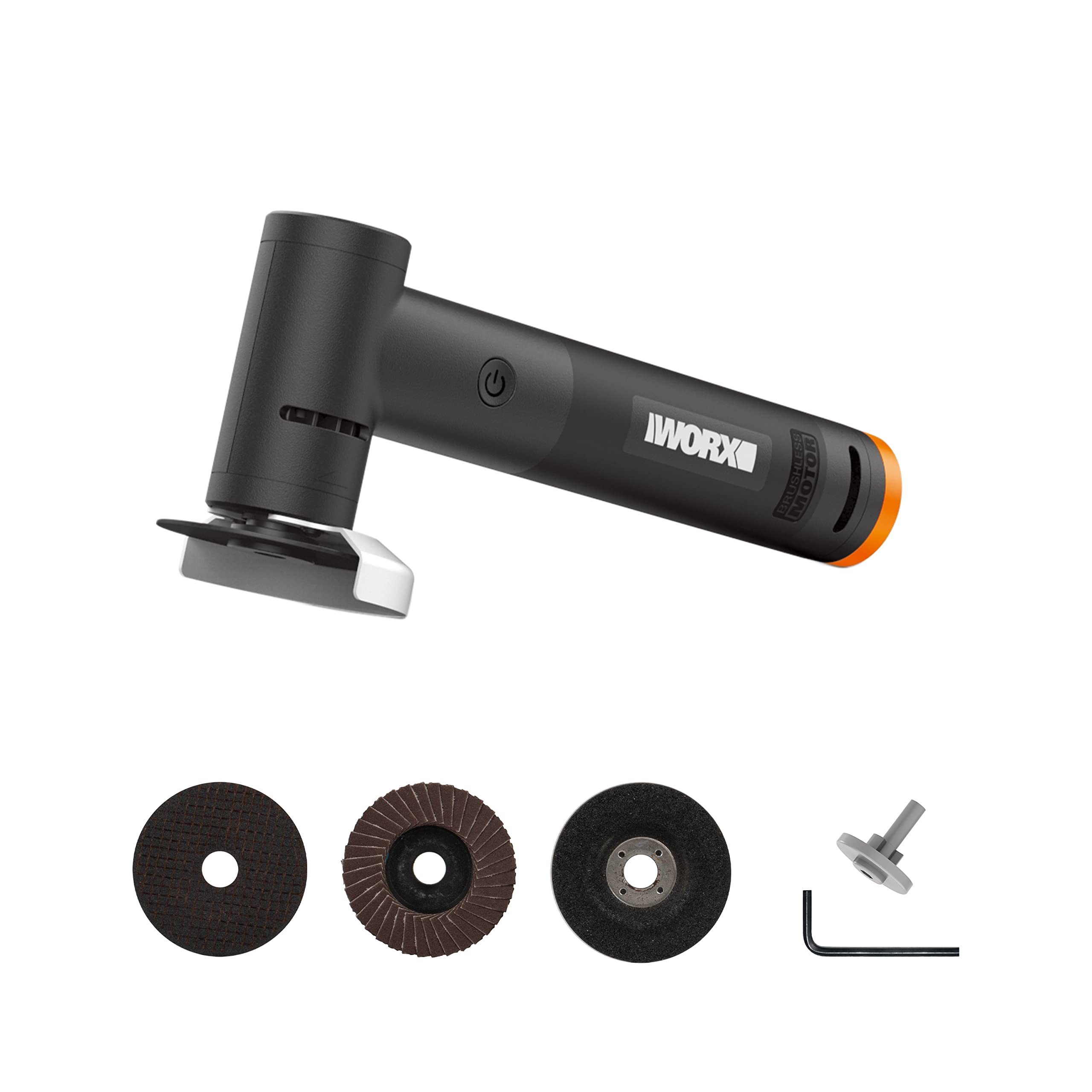 Worx Akku-Winkelschleifer WORX Winkelschleifer 20V MakerX WX741.9 Schleifmaschine ohne Akku