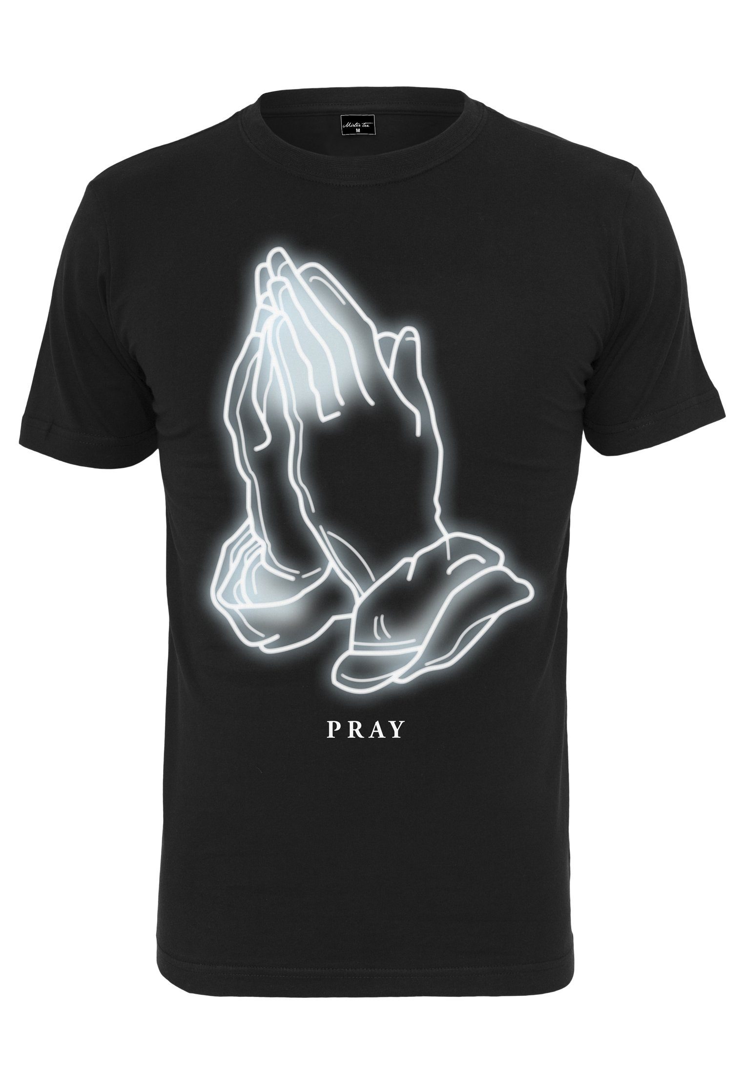 MisterTee T-Shirt Herren Pray Glow Tee (1-tlg)