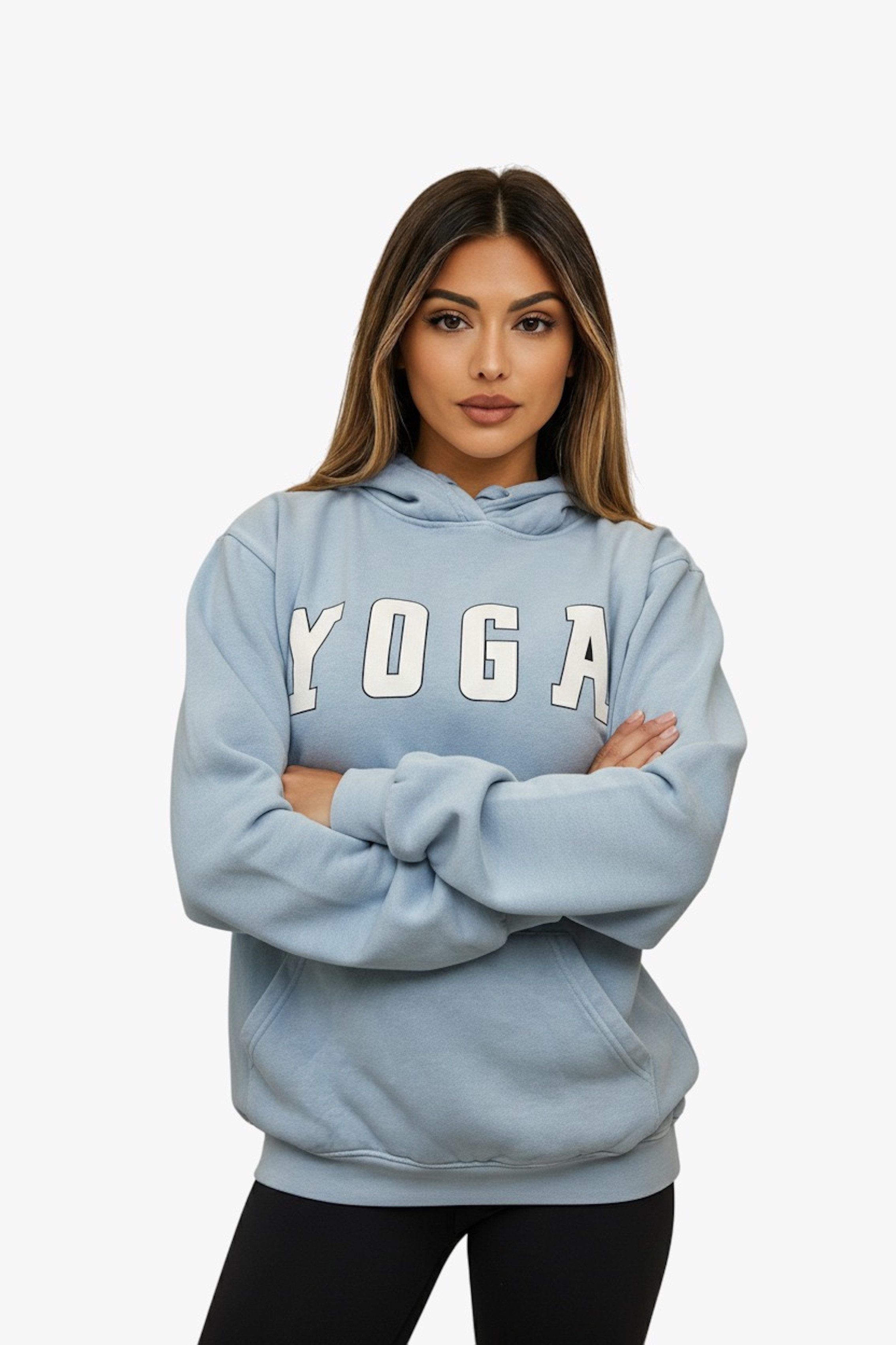 Worldclassca Hoodie Worldclassca Oversized Hoodie YOGA Kapuzenpullover Washed Sweatshirt