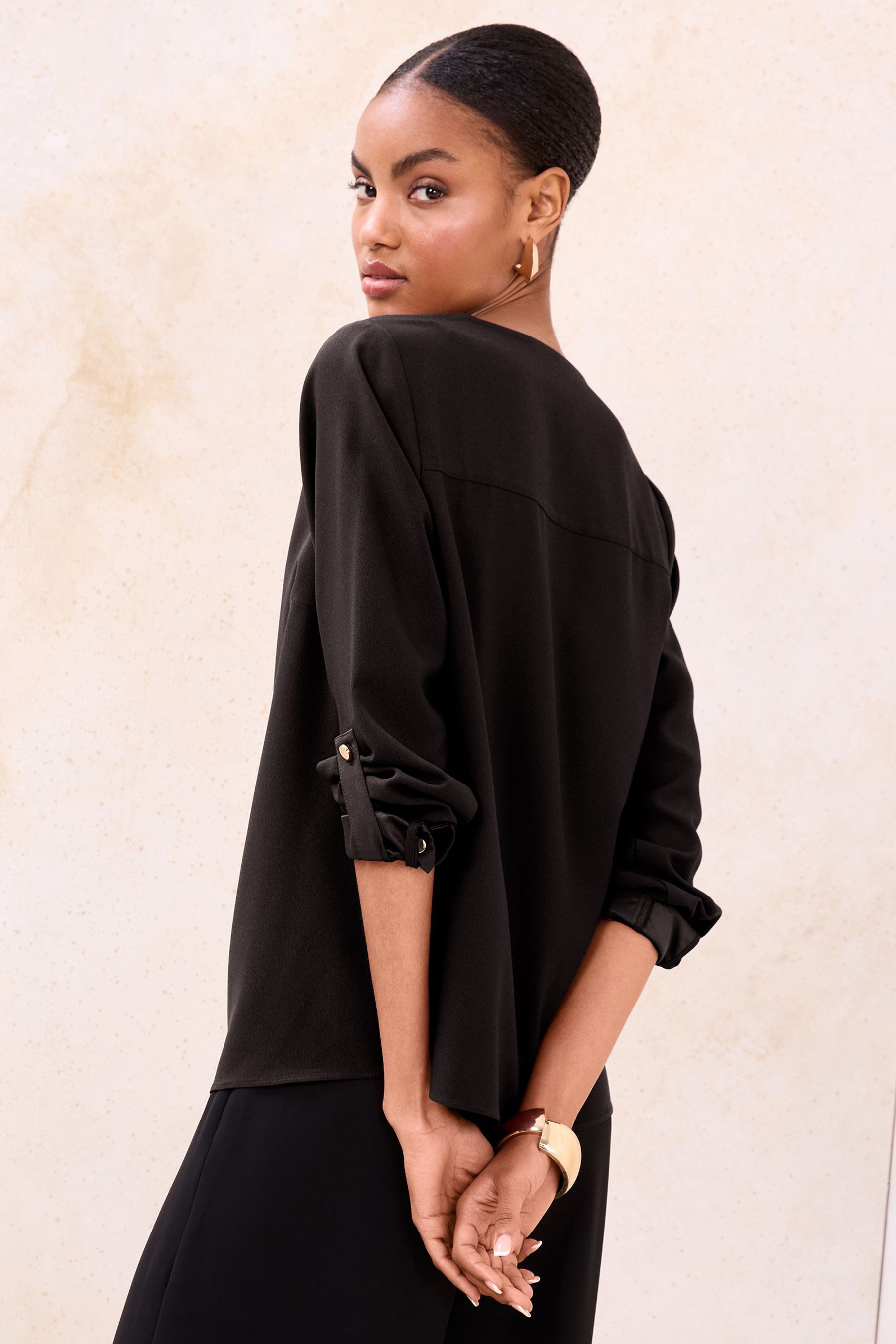 LIPSY Schlupfbluse Lipsy Oberteil mit Front-Reißverschluss, Regular (1-tlg) günstig online kaufen