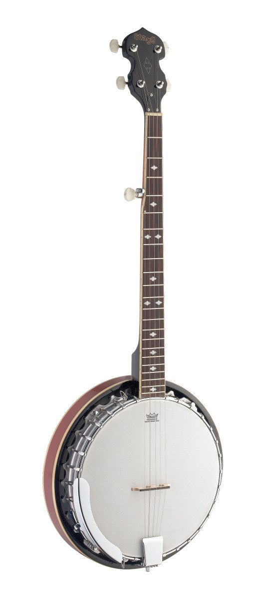Stagg Banjo BJM30 DL 5-saitiges Bluegrass Deluxe Banjo mit Metall-Kessel