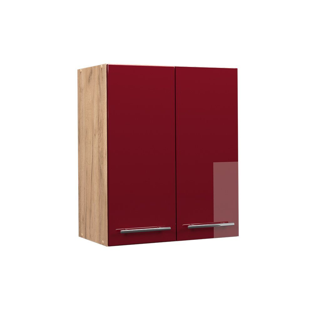 Vicco Hängeschrank Fame-Line, Bordeaux Hochglanz/Goldkraft Eiche, günstig online kaufen