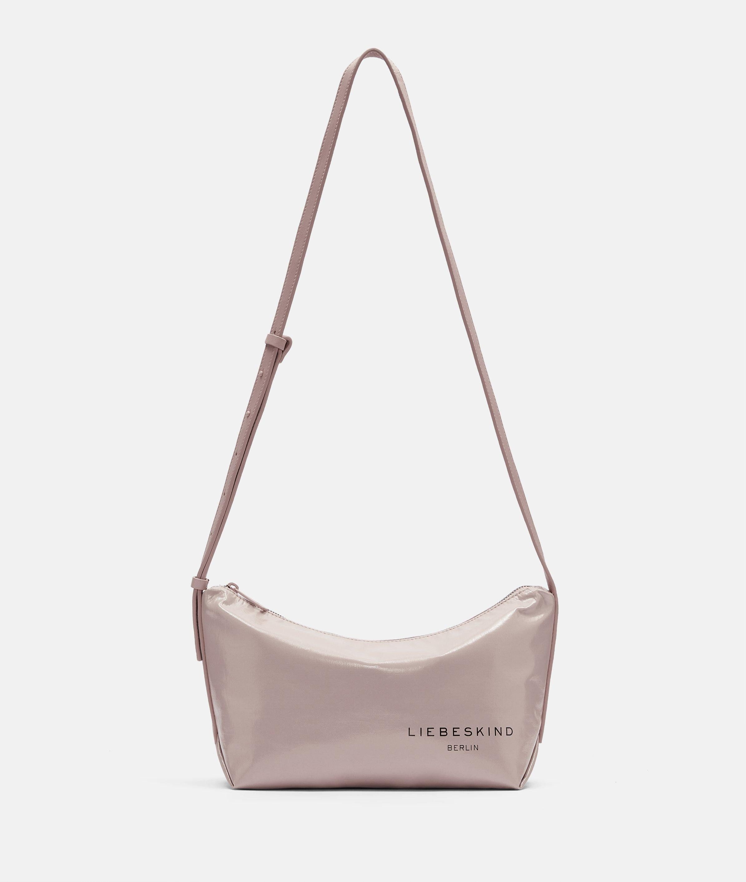 Liebeskind Berlin Umhängetasche Elvira Crossbody M, Geräumige Umhängetasche aus folierter Baumwolle