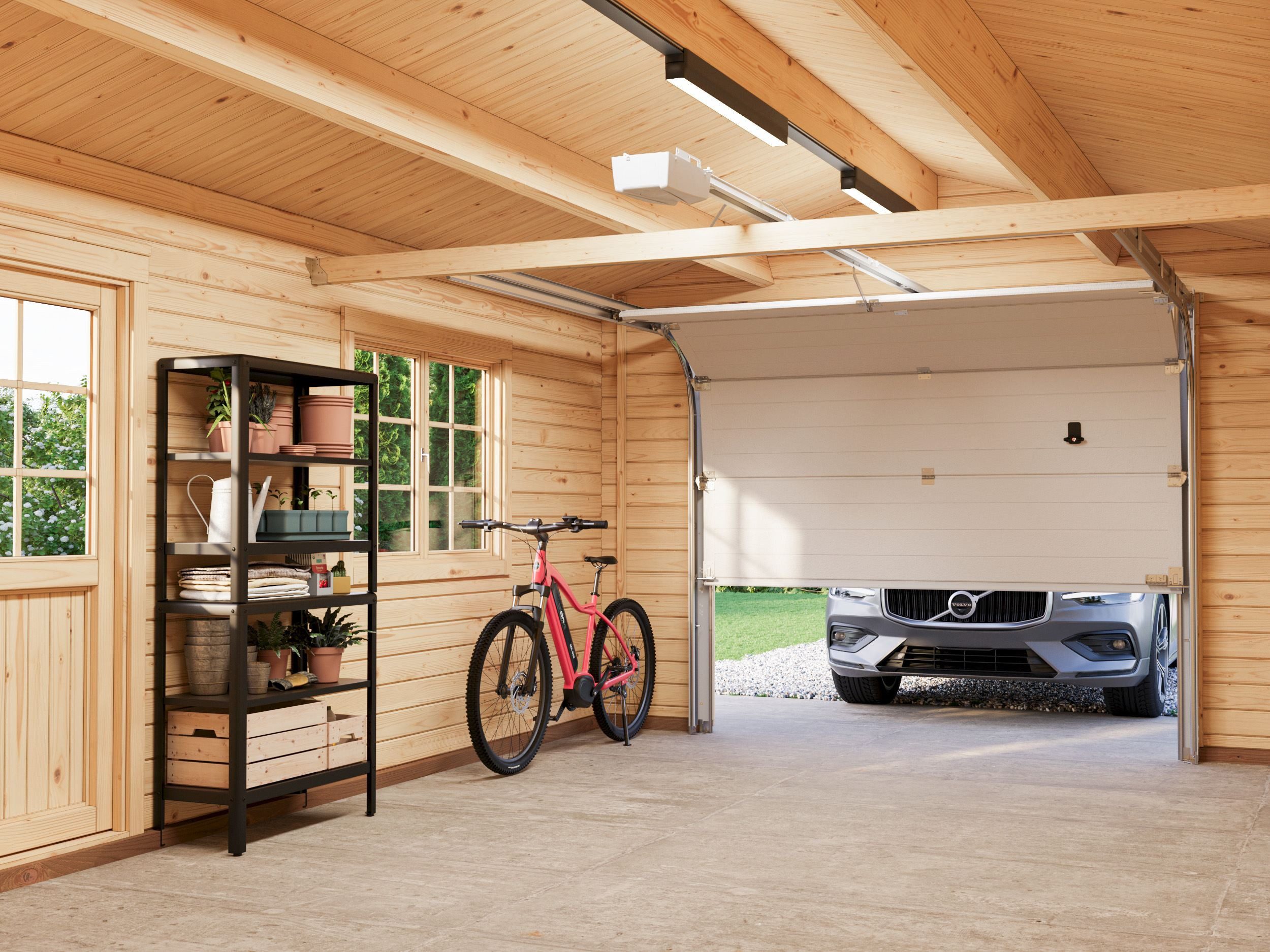 Palmako Garage Roger, mit Sektionaltor, BxTxH: 426x598x276 cm