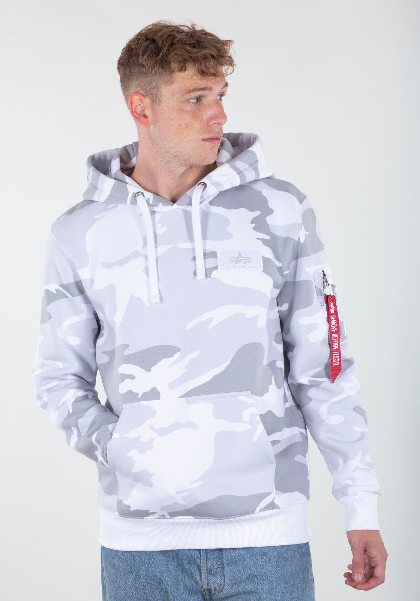 Alpha Industries Kapuzensweatshirt BACK PRINT HOODY Baumwollmischung, regular fit