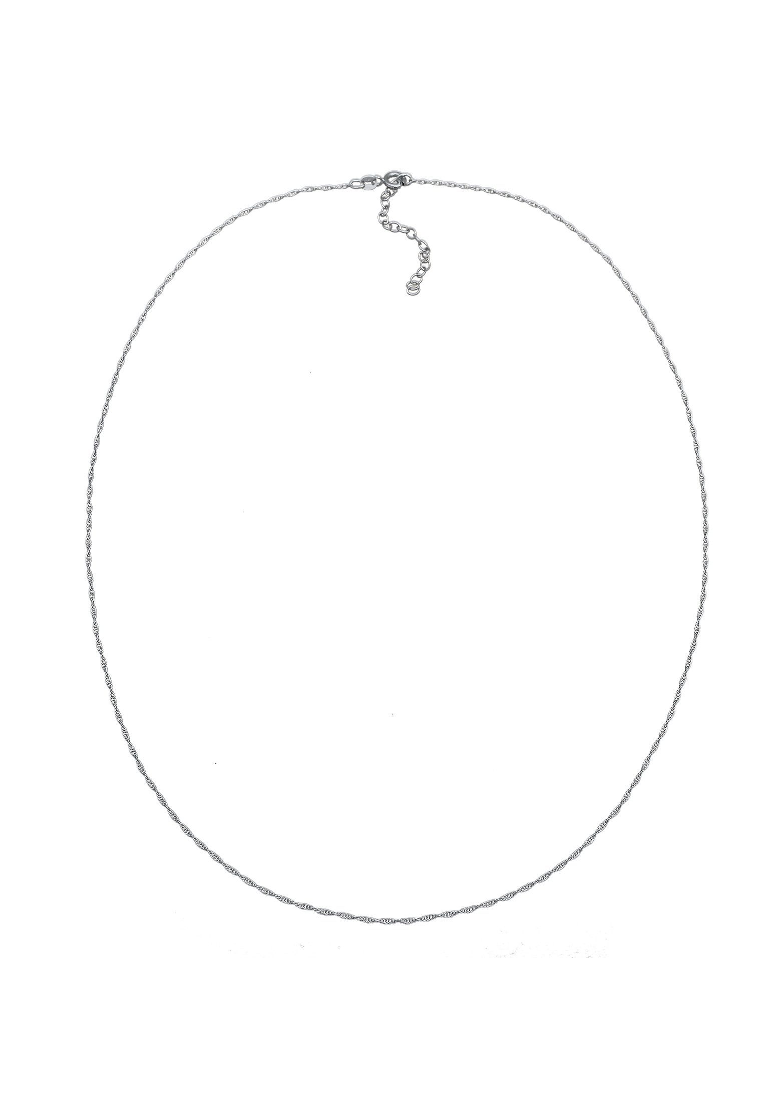 Kuzzoi Silberkette Basic Gedrehte Gliederkette 925 Silber