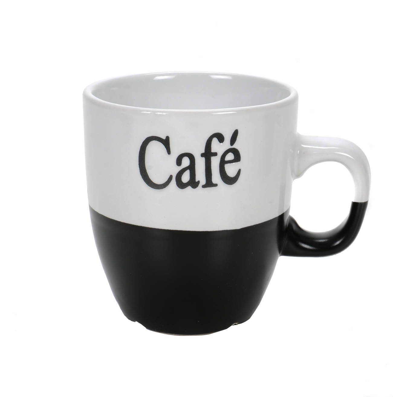 Cappuccinotasse Espressotasse, Aufschrift Kaffeetasse, Set Keramik, 2-er Aufschrift für Keramik-Tassen Café Bubble-Store schwarz/weiß Café Kaffeetassen, Espresso, mit