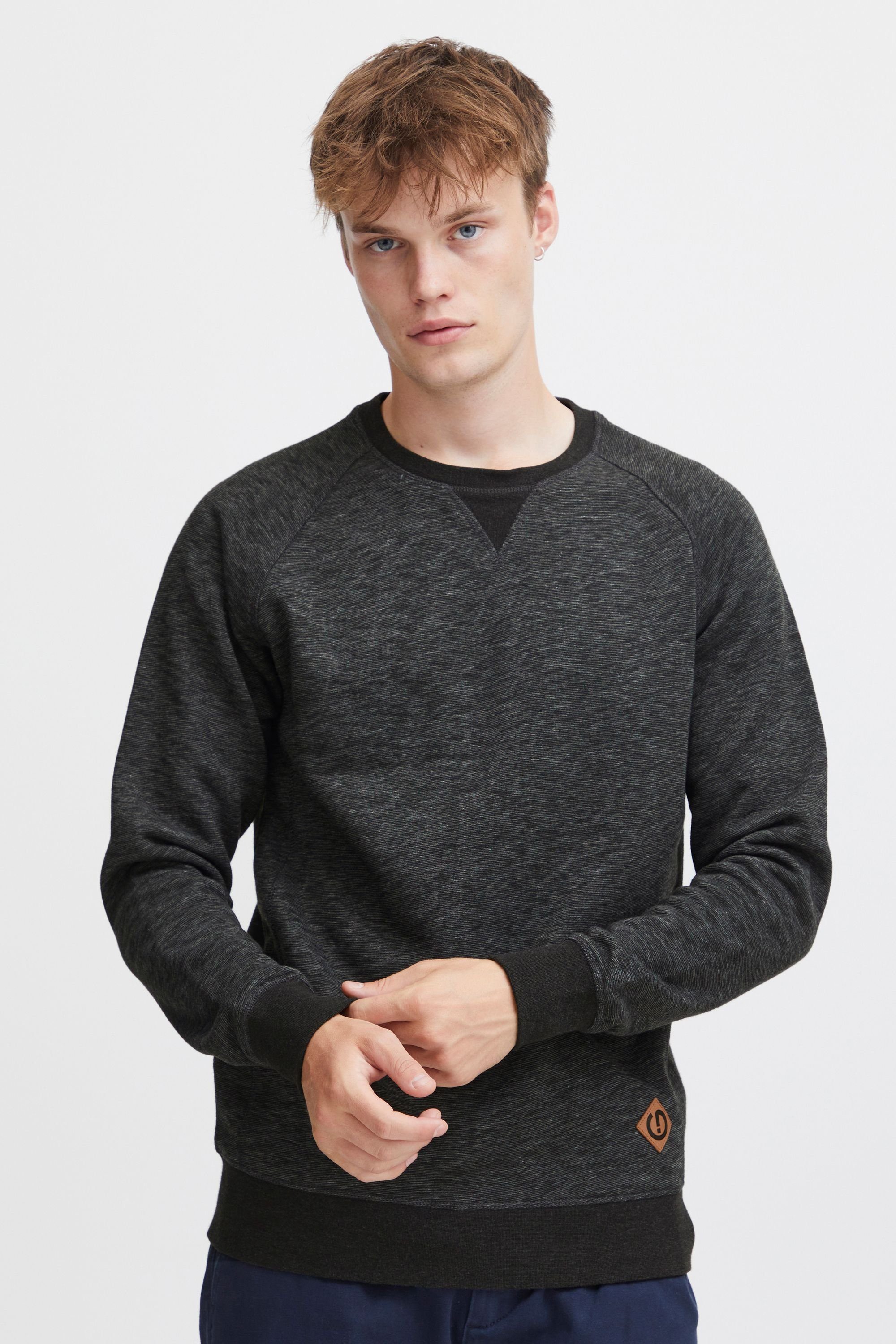 Grey Sweatshirt dekorativen !Solid (8254) Med mit Sweatpullover SDVituNeck Ziernähten