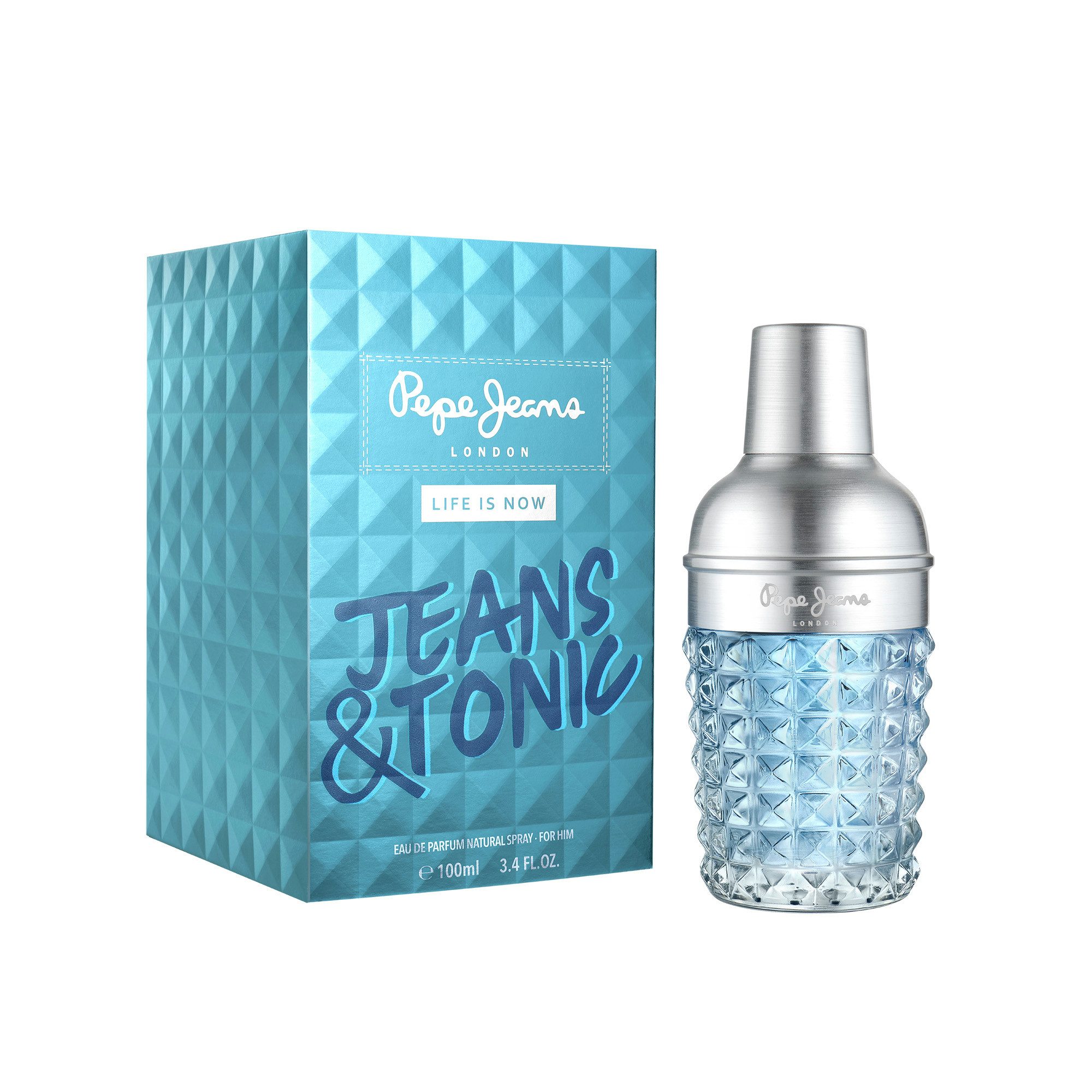 Pepe Jeans Eau de Parfum Jeans & Tonic for him EdP, Pepe Jeans, Eau de Parfum, 100 ml, flüssige Formulierung
