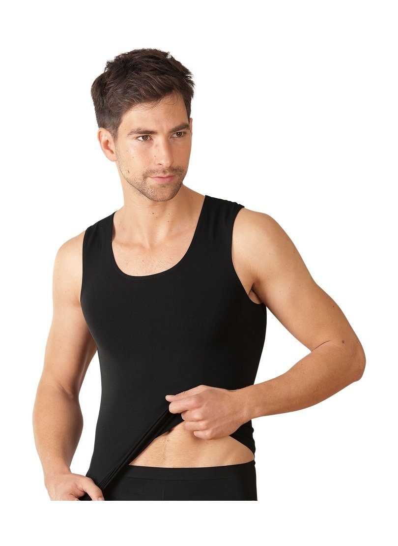 Nahtloses Unterhemd Trägershirt Trigema TRIGEMA schwarz