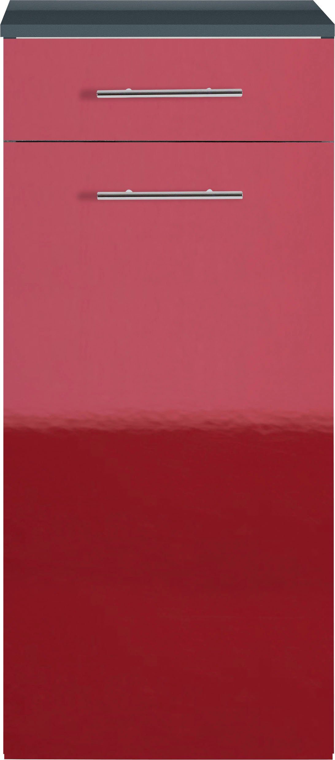 40 cm Midischrank Breite | MARLIN 3040, anthrazit rot